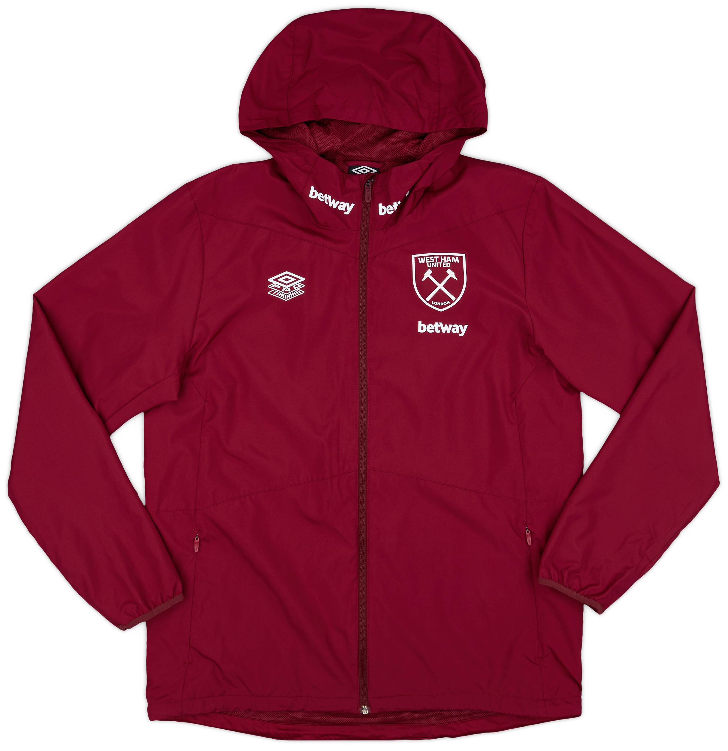 2023-24 West Ham Player Issue Training Hooded Jacket - As New - (M)