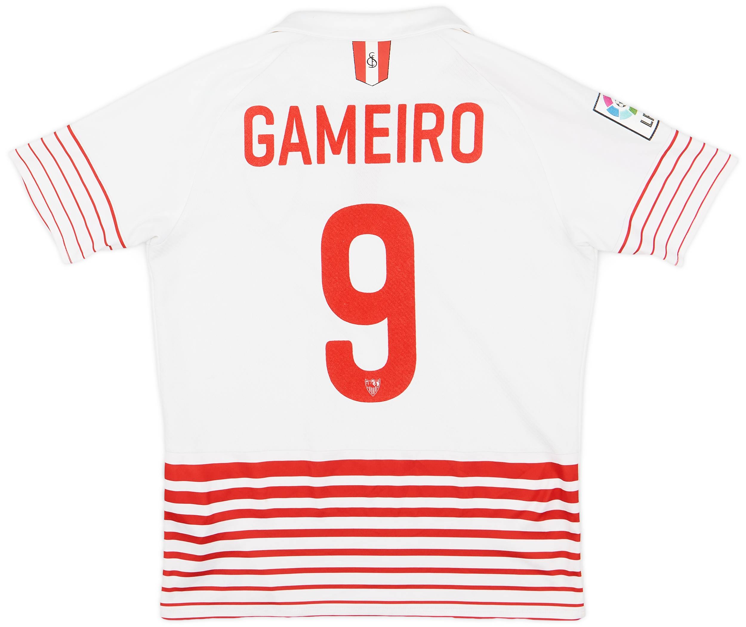 2015-16 Sevilla Home Shirt Gameiro #9 - 3/10 - (M.Boys)