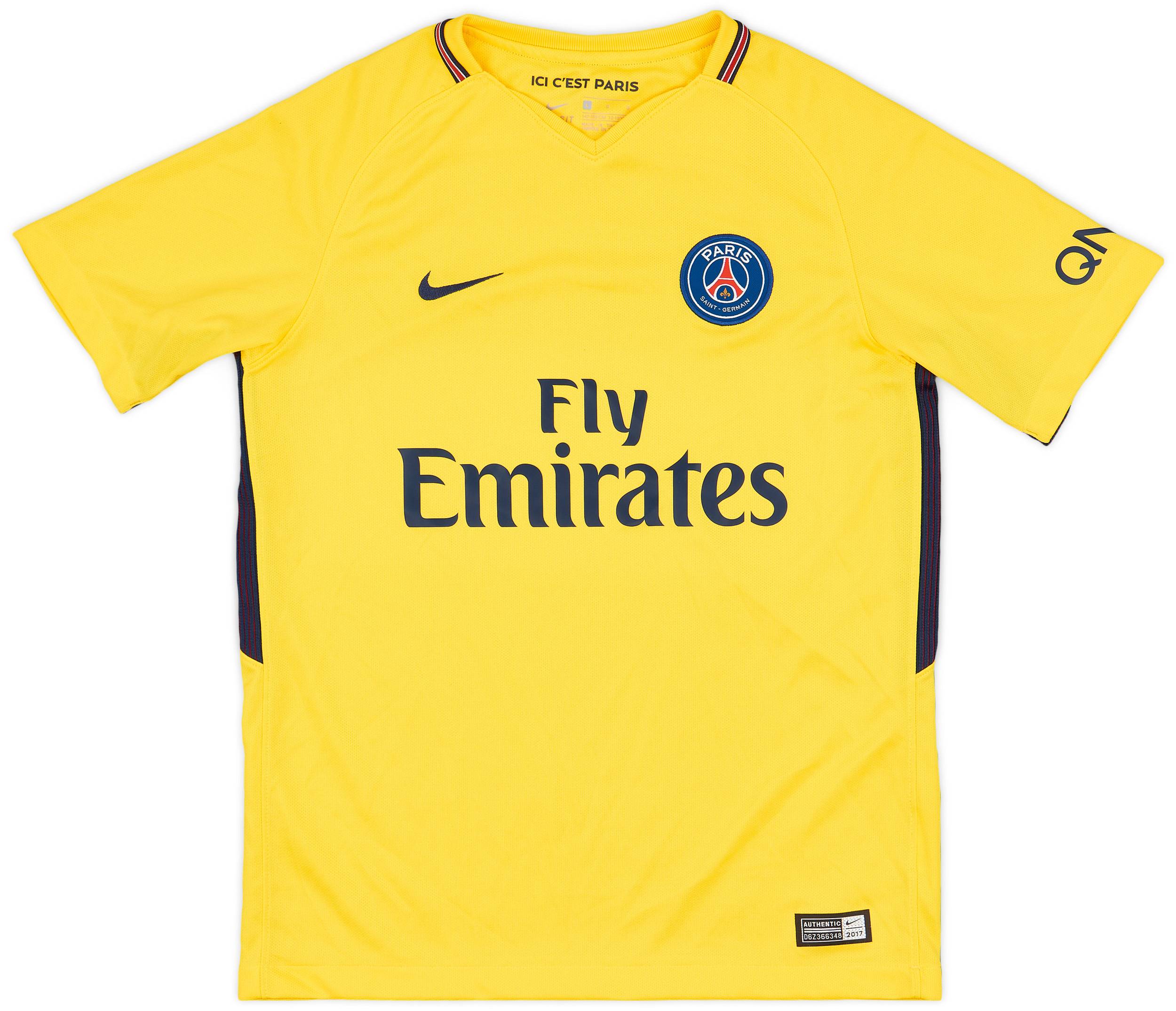 2017-18 Paris Saint-Germain Away Shirt - 10/10 - (L.Boys)
