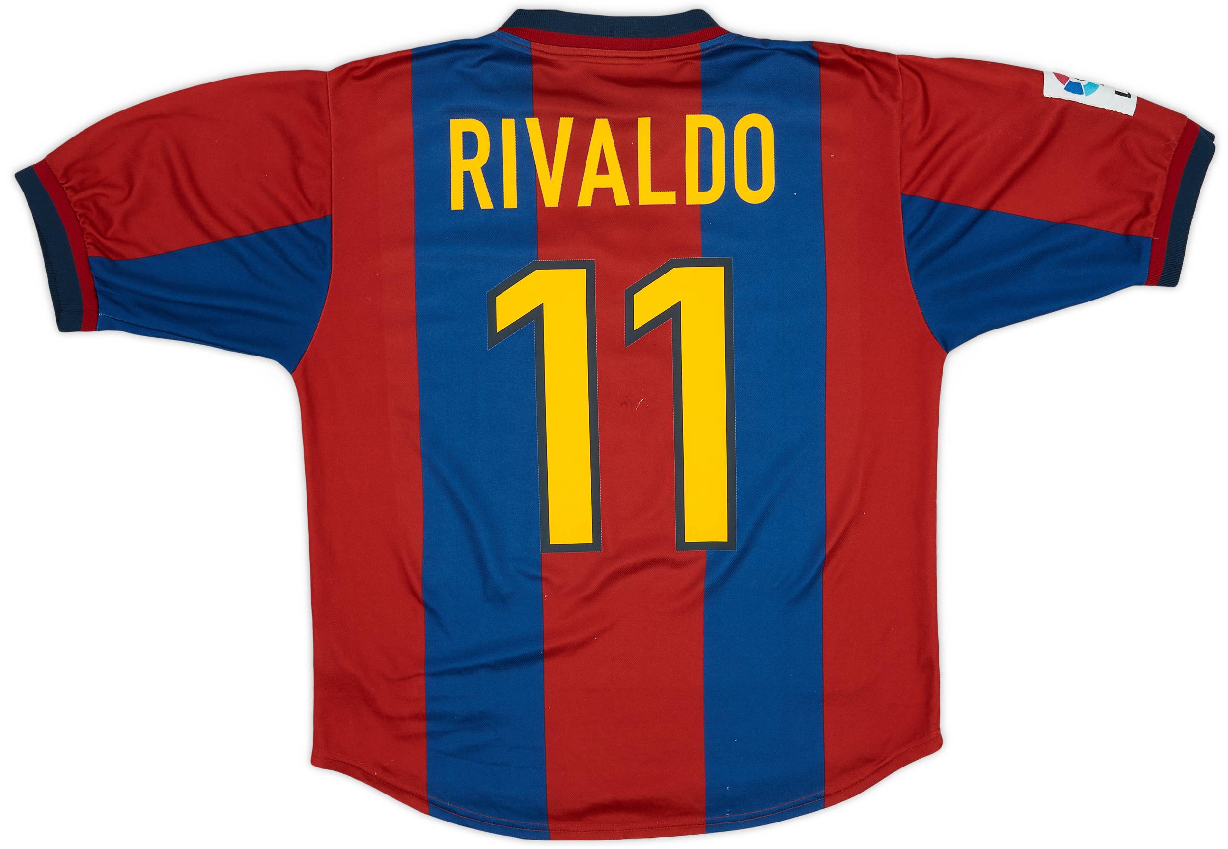 1998-00 Barcelona Home Shirt Rivaldo #11 - 6/10 - (L)