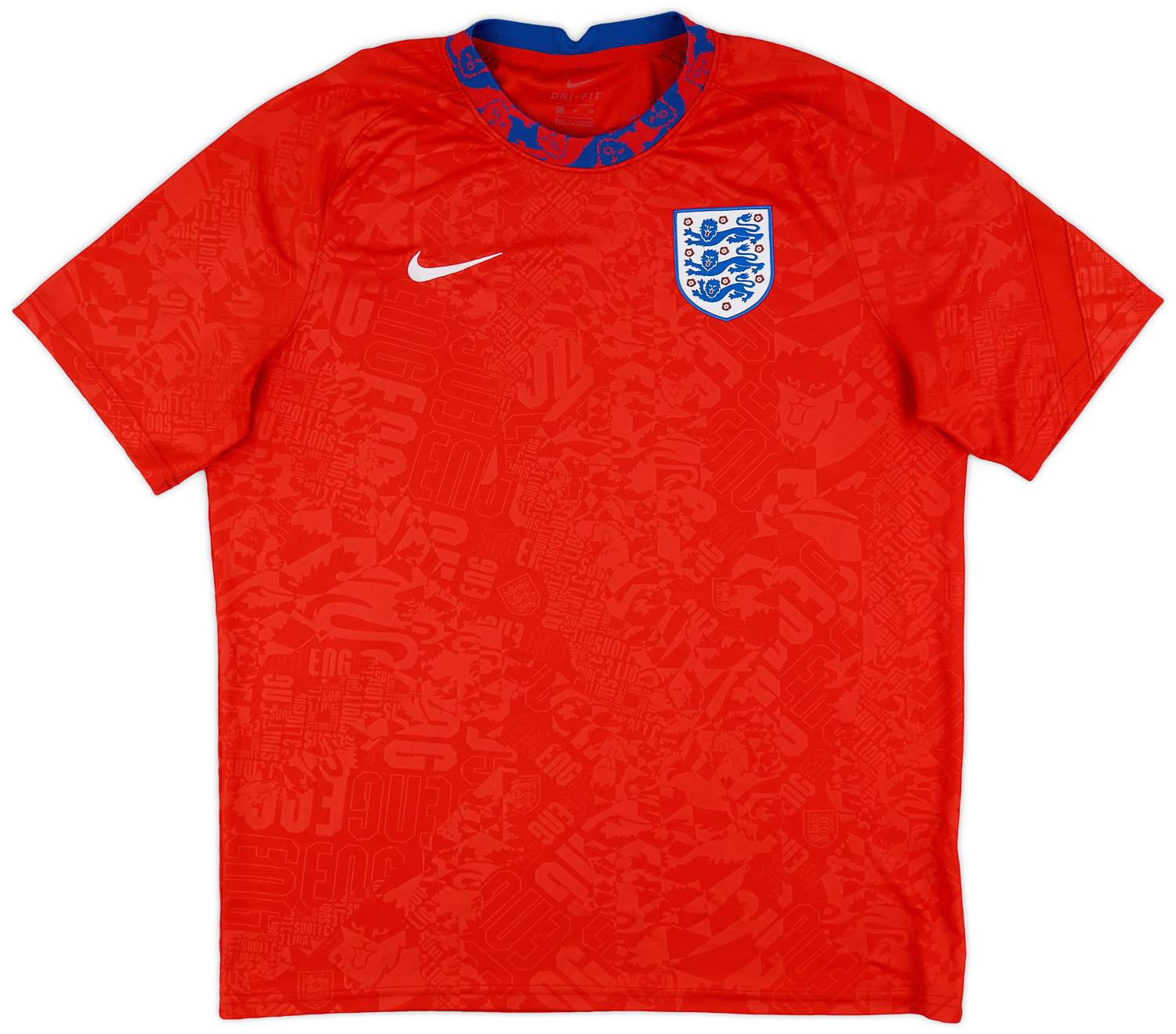 2020-21 England Nike Training Shirt - 9/10 - (XL)