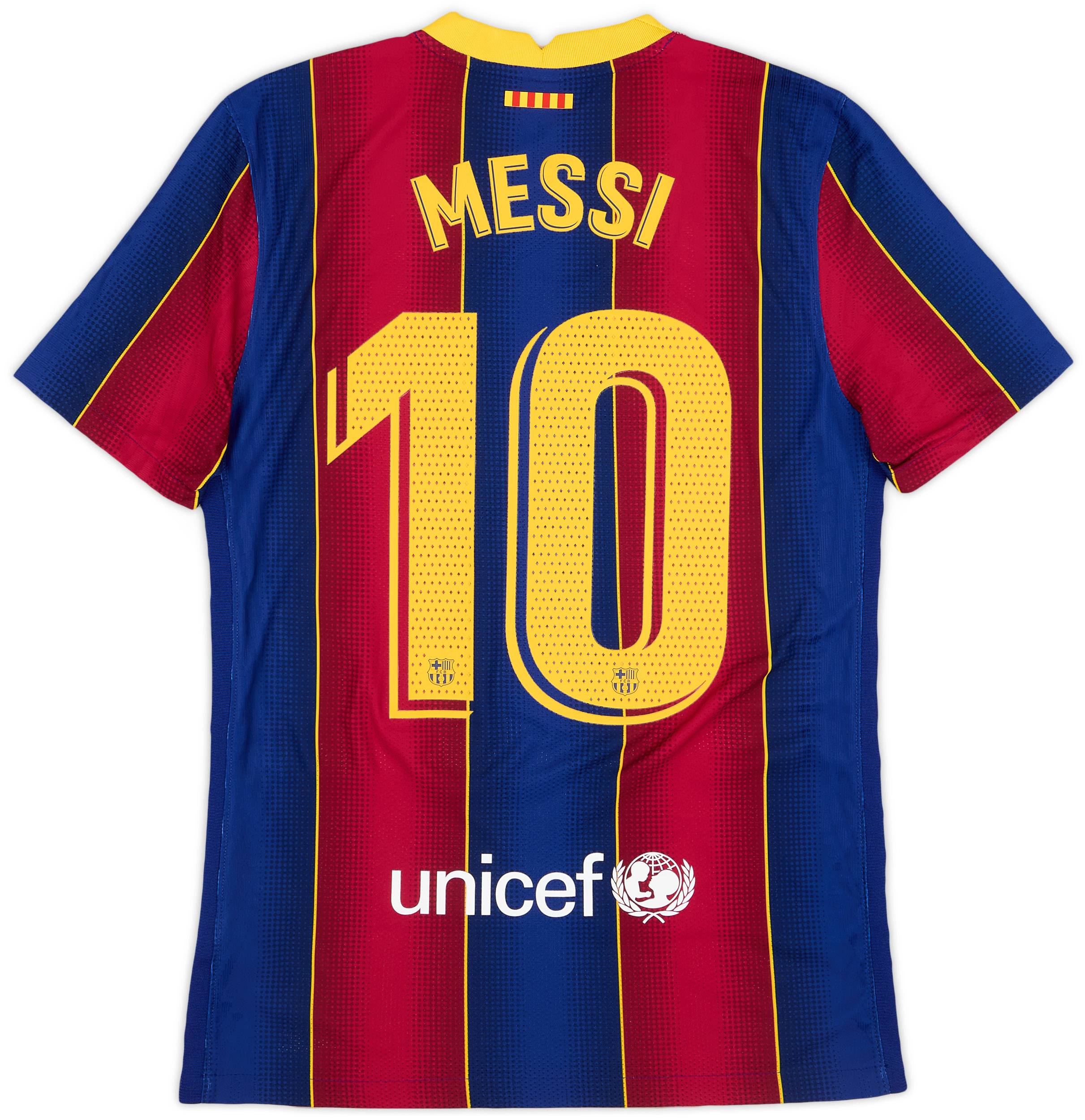 2020-21 Barcelona Authentic Home Shirt Messi #10 - 9/10 - (S)