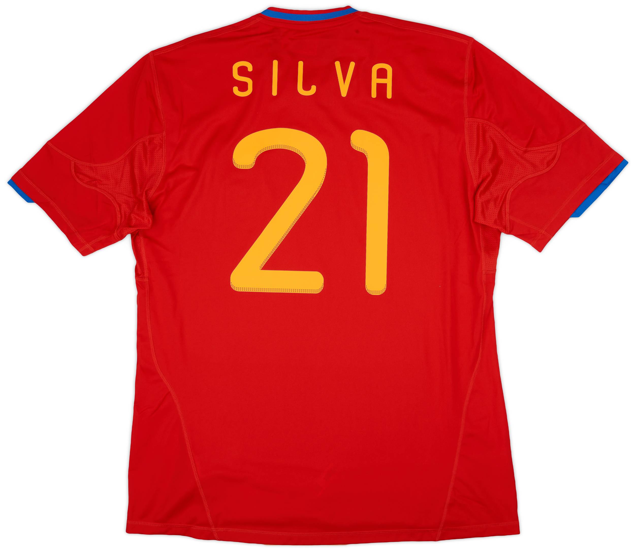 2009-10 Spain Home Shirt Silva #21 (XL)