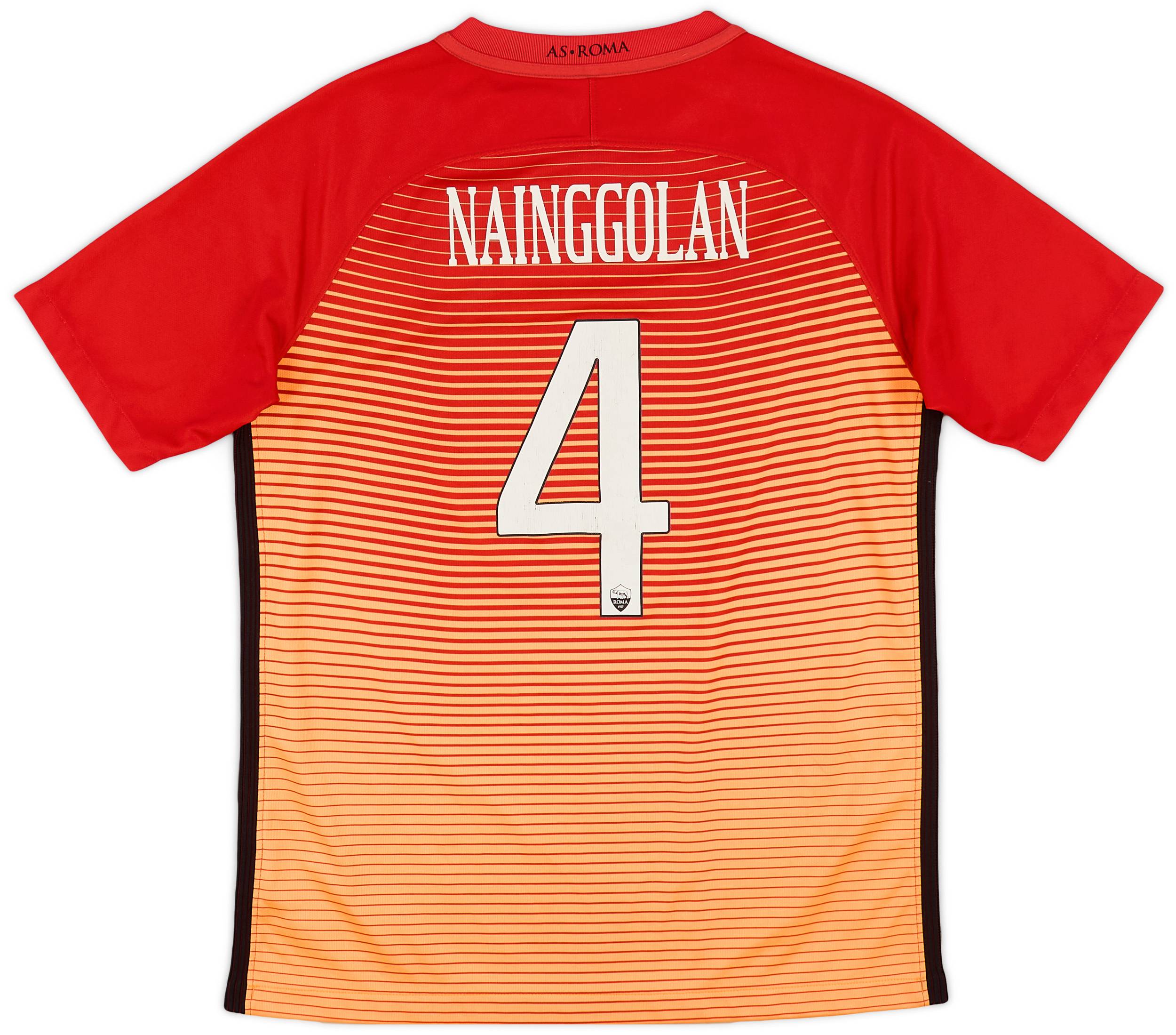 2016-17 Roma Third Shirt Nainggolan #4 - 7/10 - (XL.Boys)
