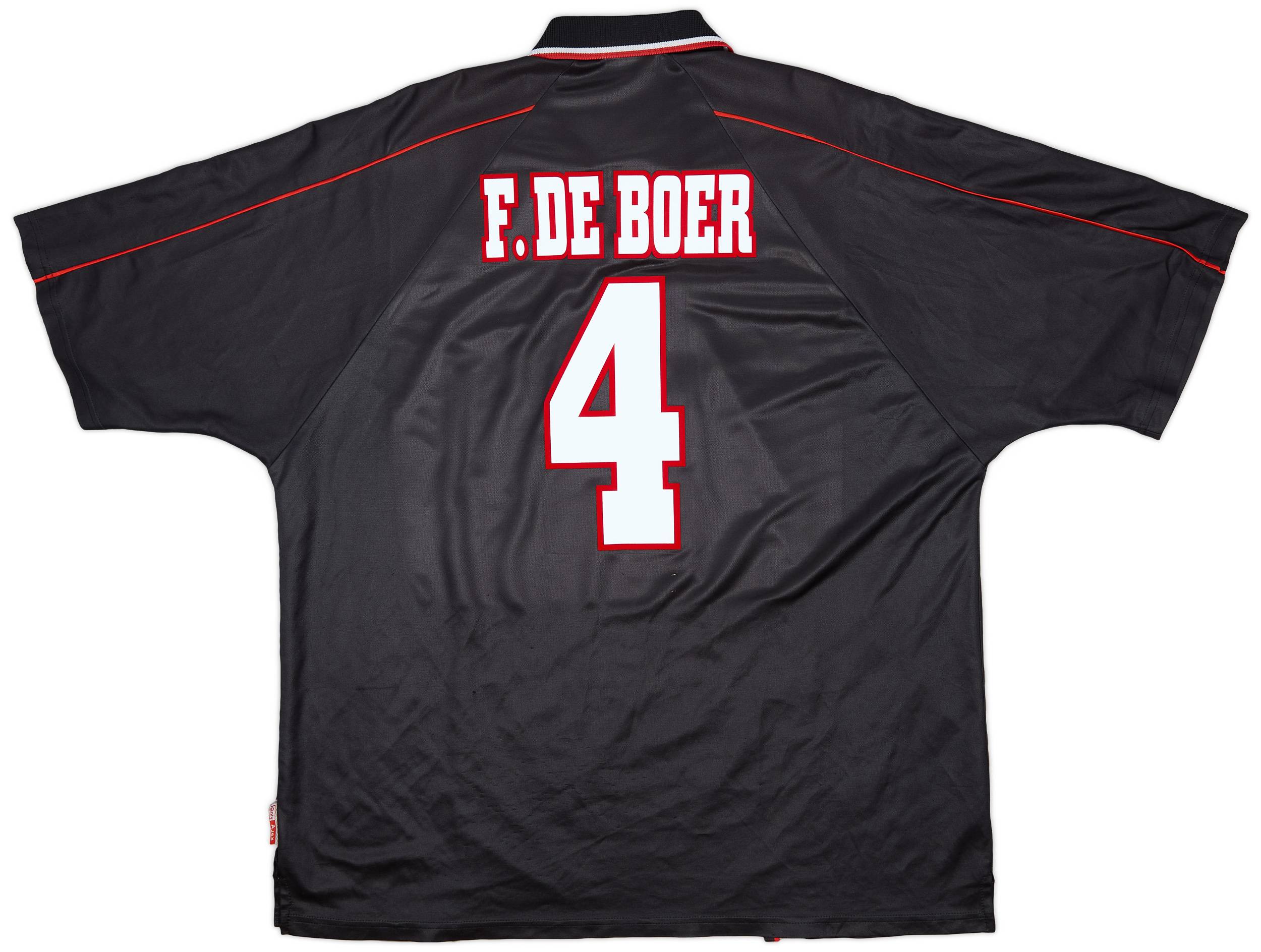 1998-99 Ajax Away Shirt F.De Boer #4 - 8/10 - (XXL)