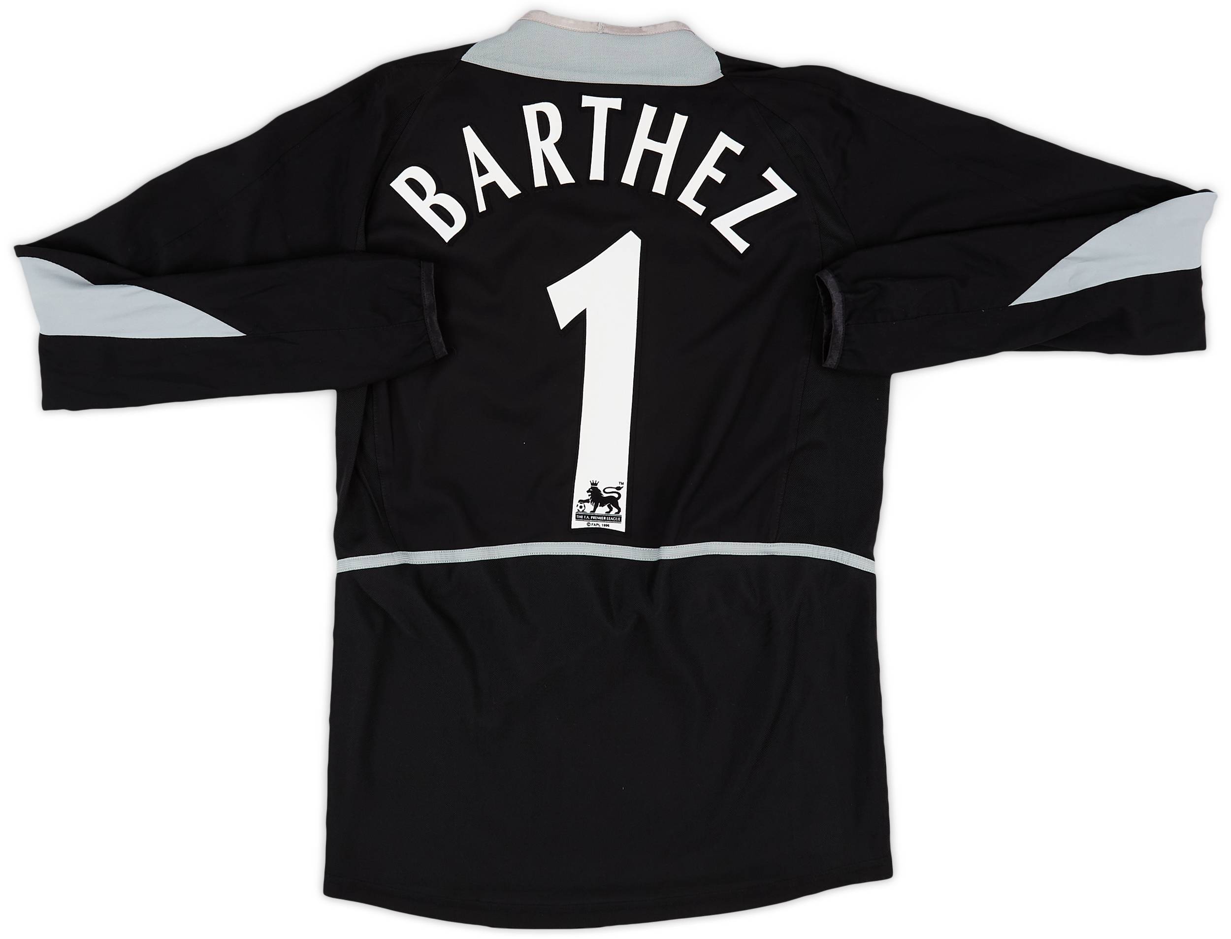 2002-04 Manchester United GK Shirt Barthez #1 - 8/10 - (XL.Boys)