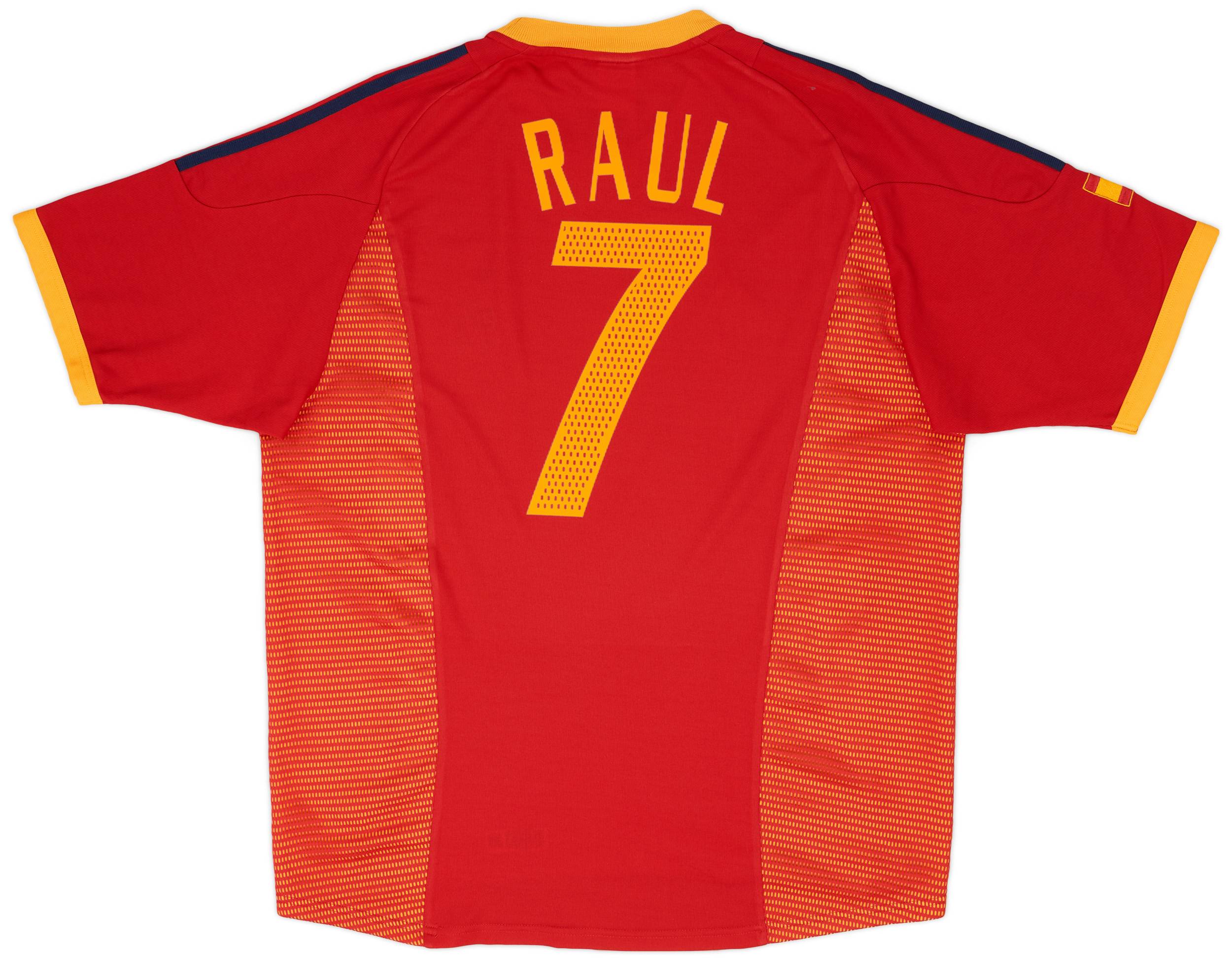 2002-04 Spain Home Shirt Raul #7 - 7/10 - (L)