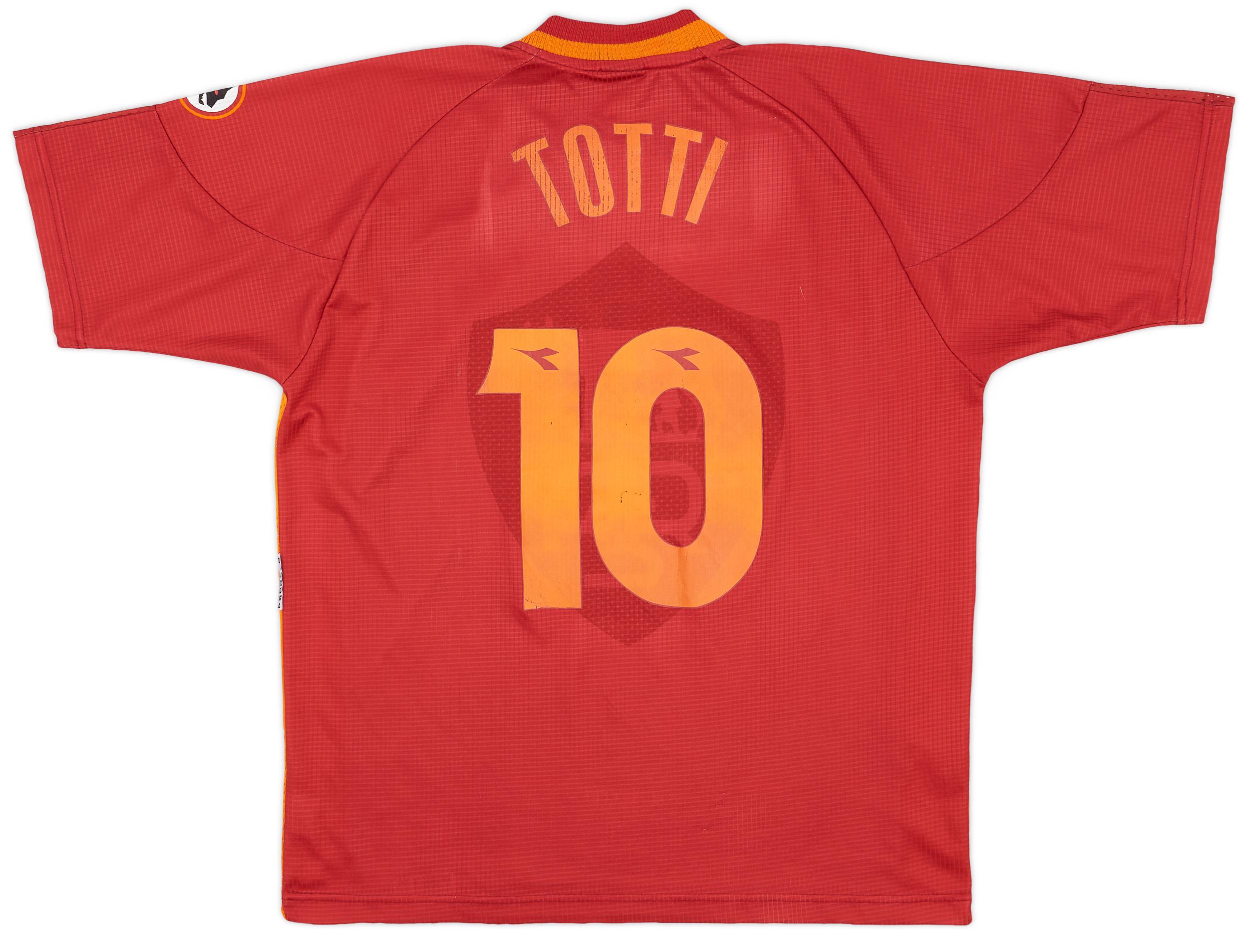 1997-98 Roma Home Shirt Totti #10 - 6/10 - (L)