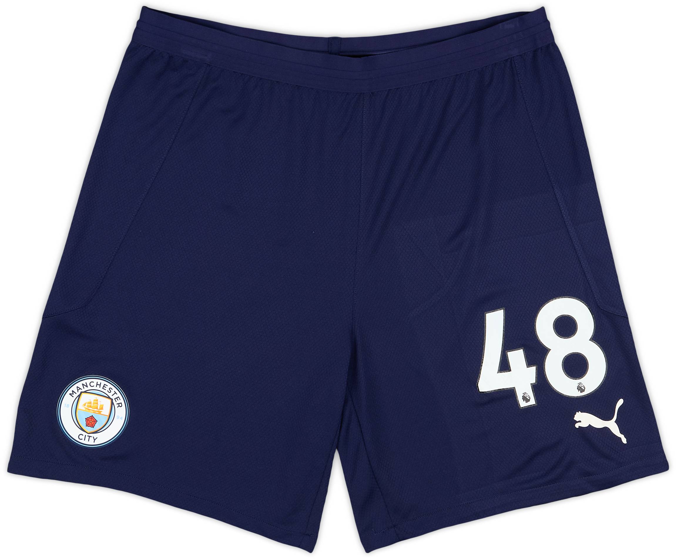 2020-21 Manchester City Player Issue Third Shorts # - 7/10