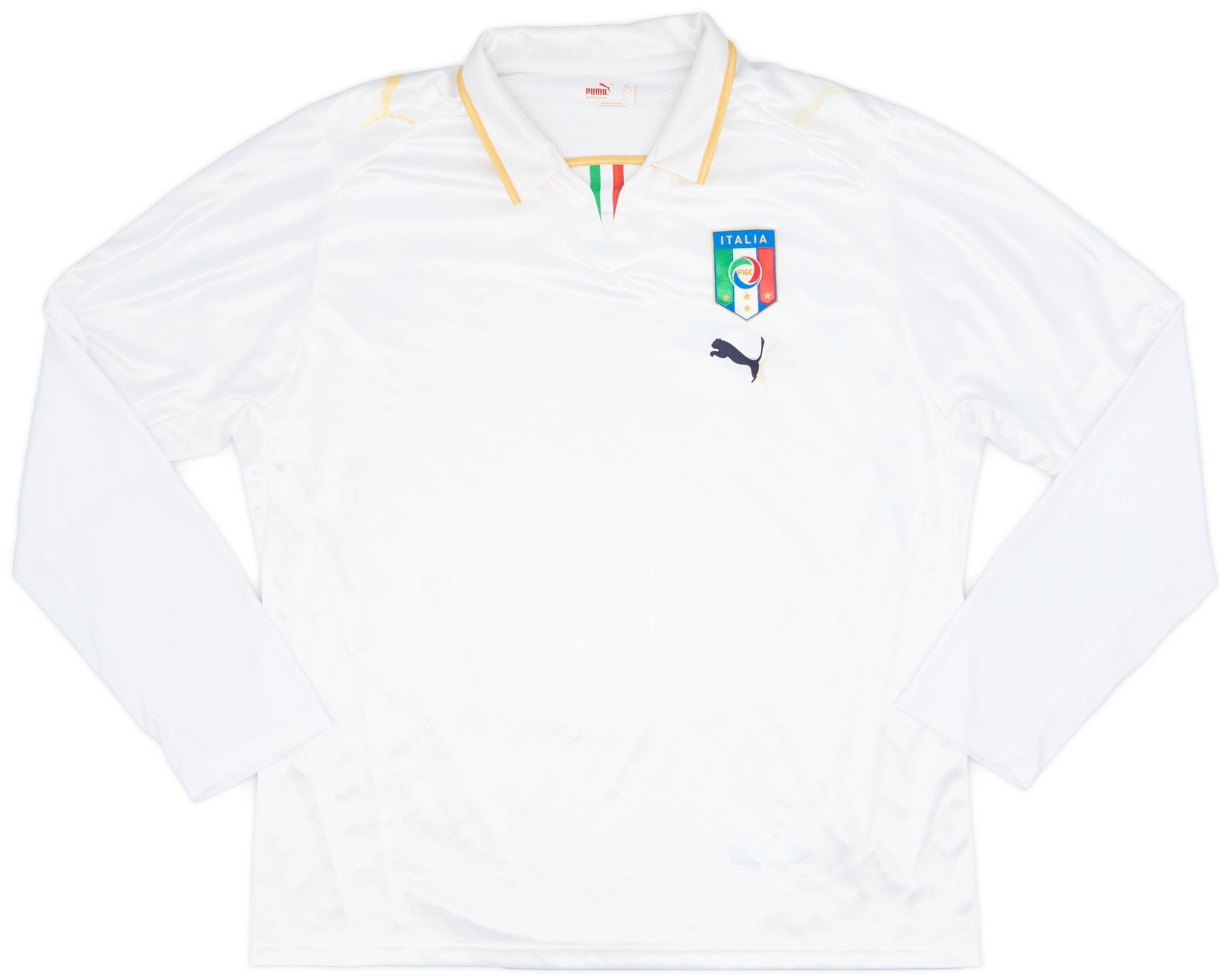 2007-08 Italy Away L/S Shirt - 4/10 - (XL)
