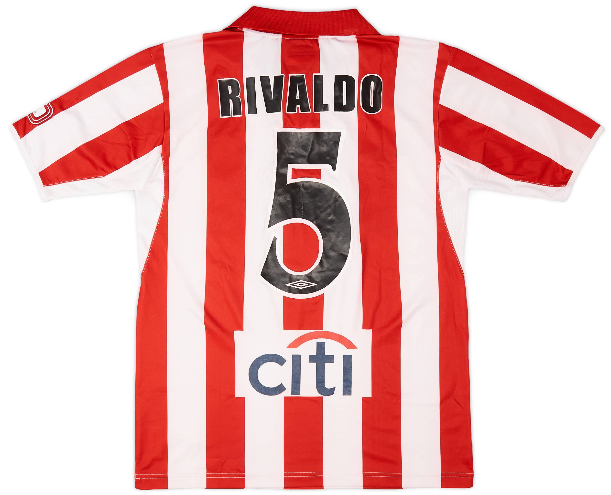 2004-05 Olympiakos Home Shirt Rivaldo #5 - 7/10 - (L)