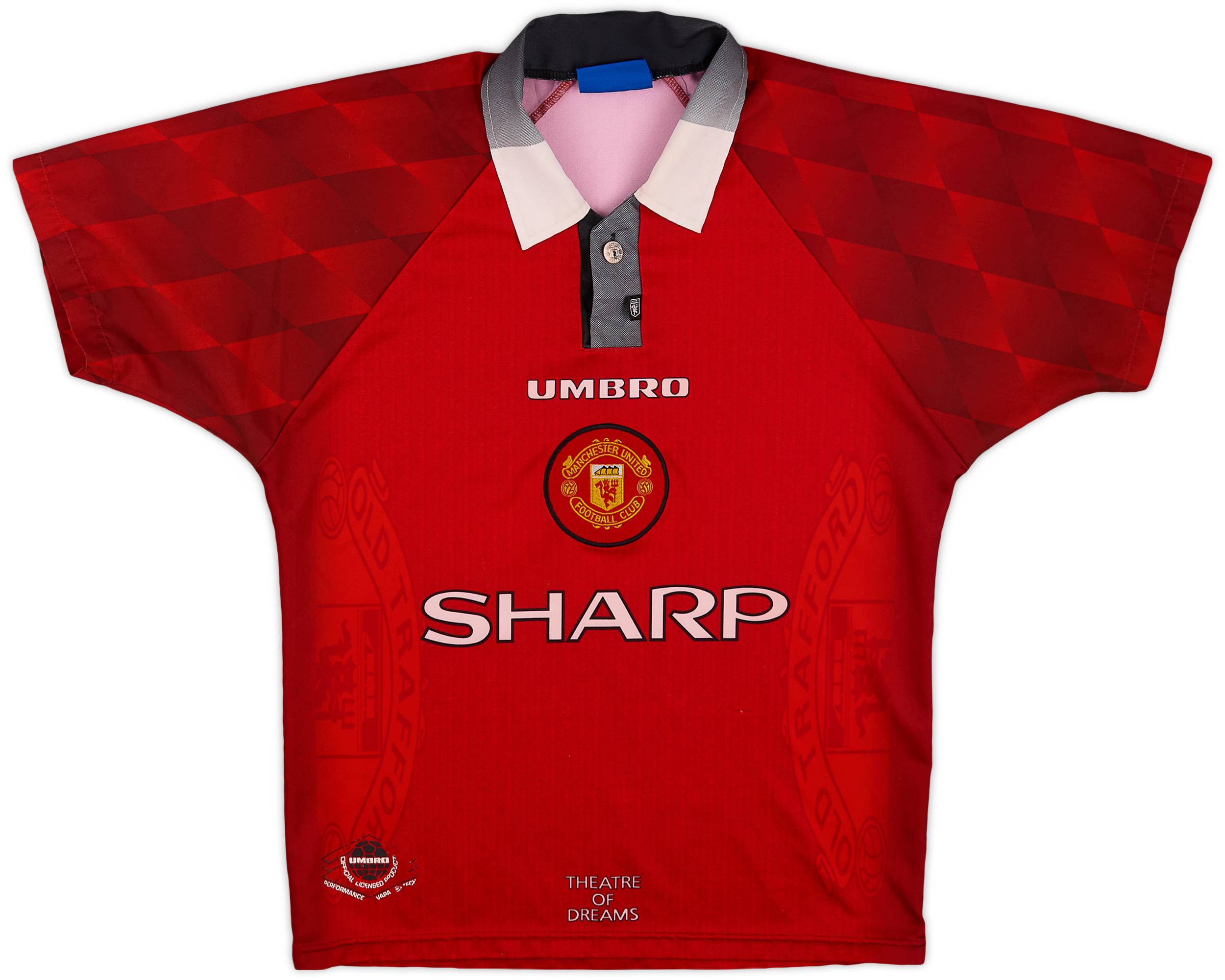 1996-98 Manchester United Home Shirt - 6/10 - (Y)