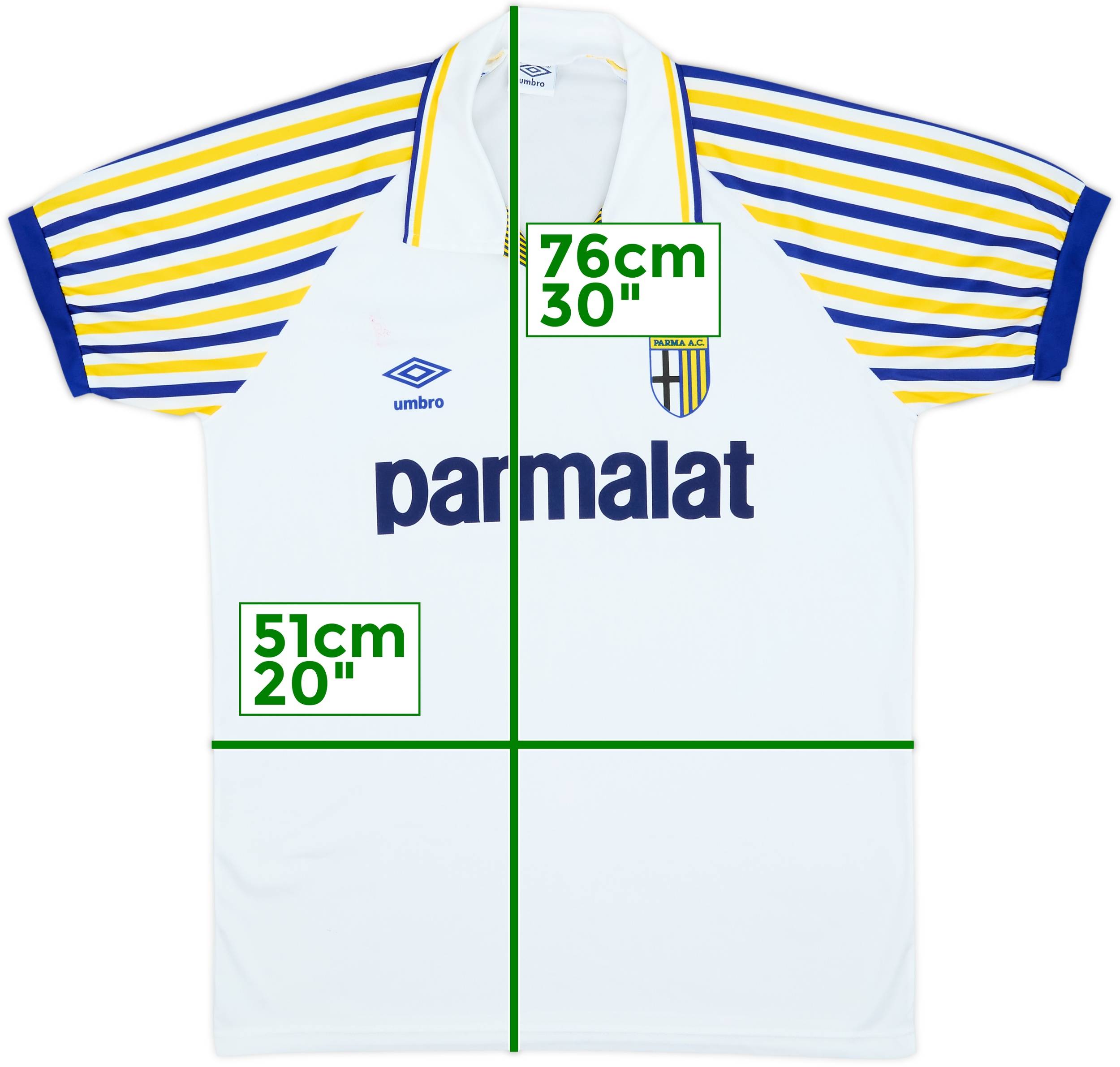 1990-91 Parma Home Shirt - 6/10 - (M)