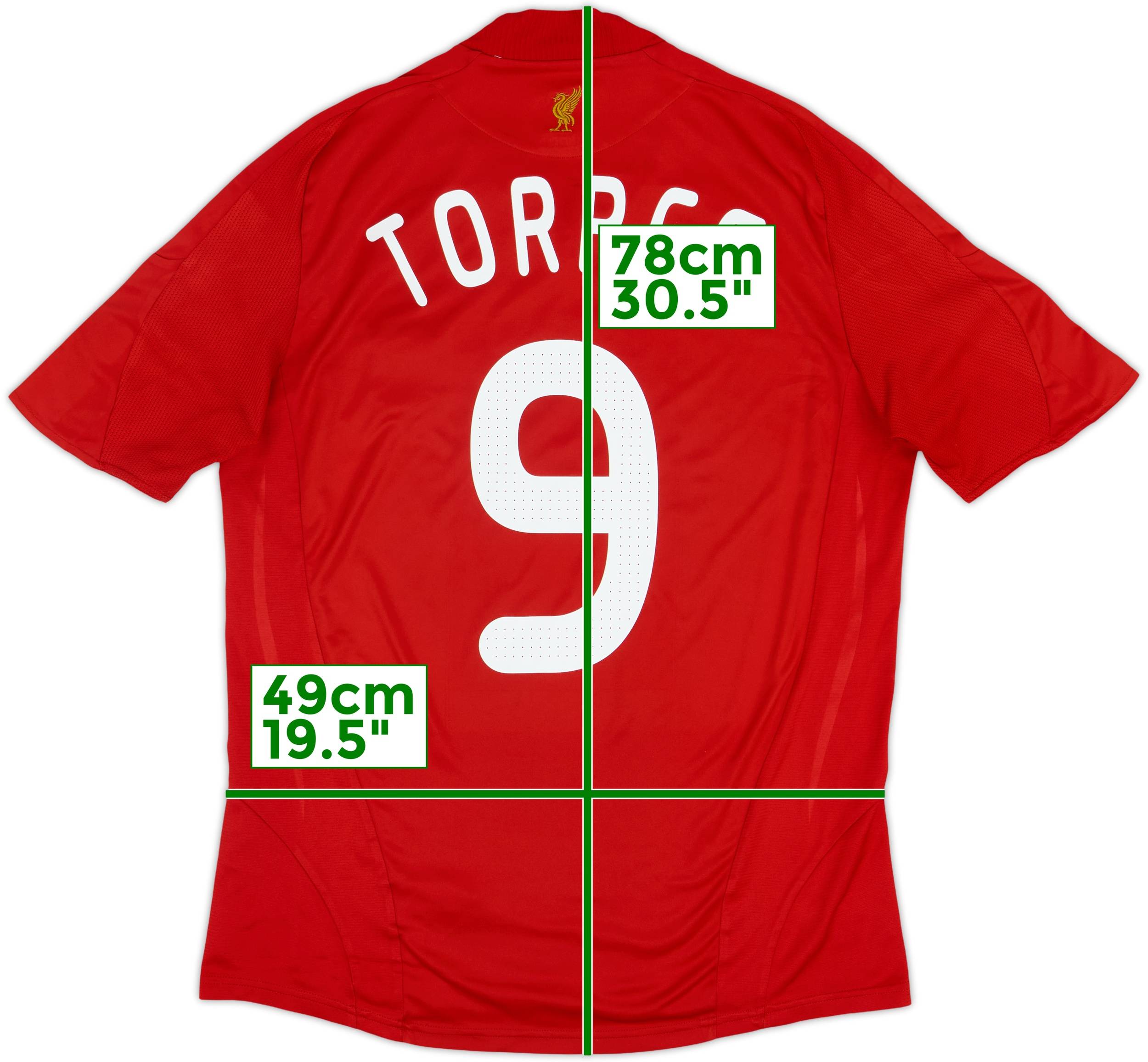 2008-10 Liverpool Home Shirt Torres #9 - 7/10 - (L)