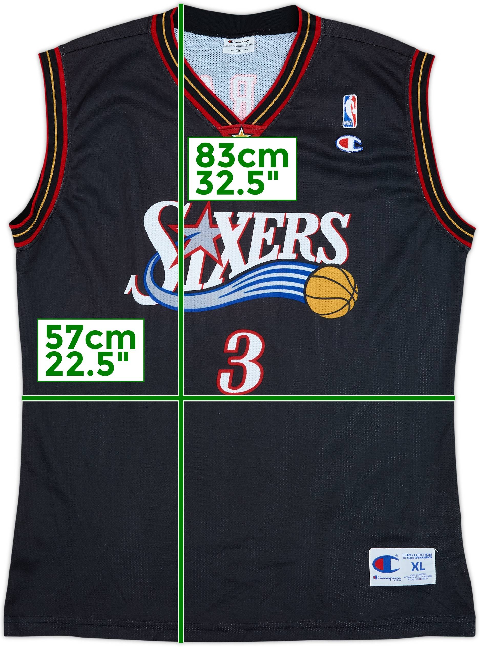 2000-06 Philadelphia 76ers Iverson #3 Champion Away Jersey - 8/10