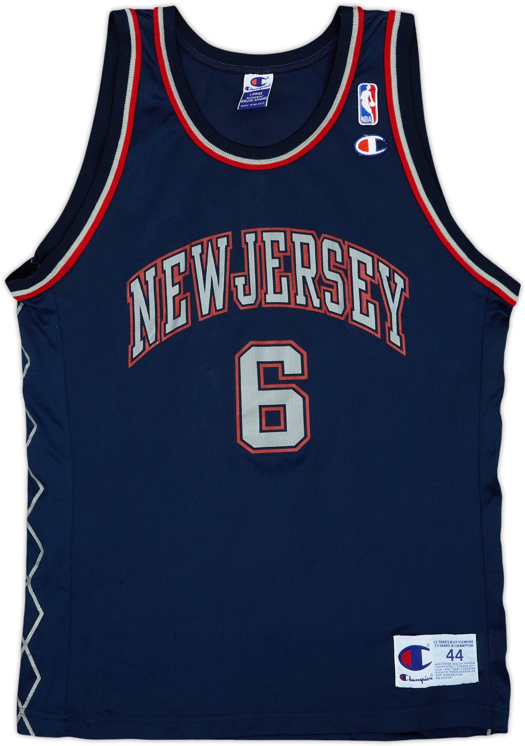 2000-02 New Jersey Nets Martin #6 Champion Away Jersey - 9/10 - (L)