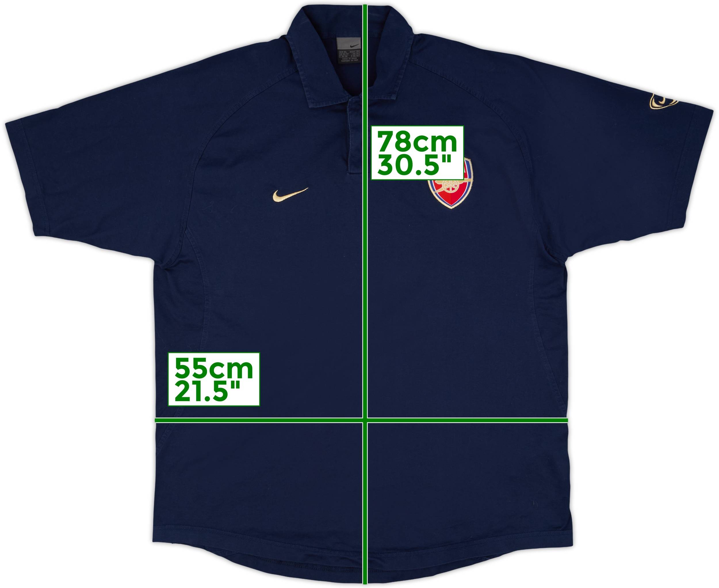 2003-04 Arsenal Nike Polo Shirt - 9/10 - (XL)
