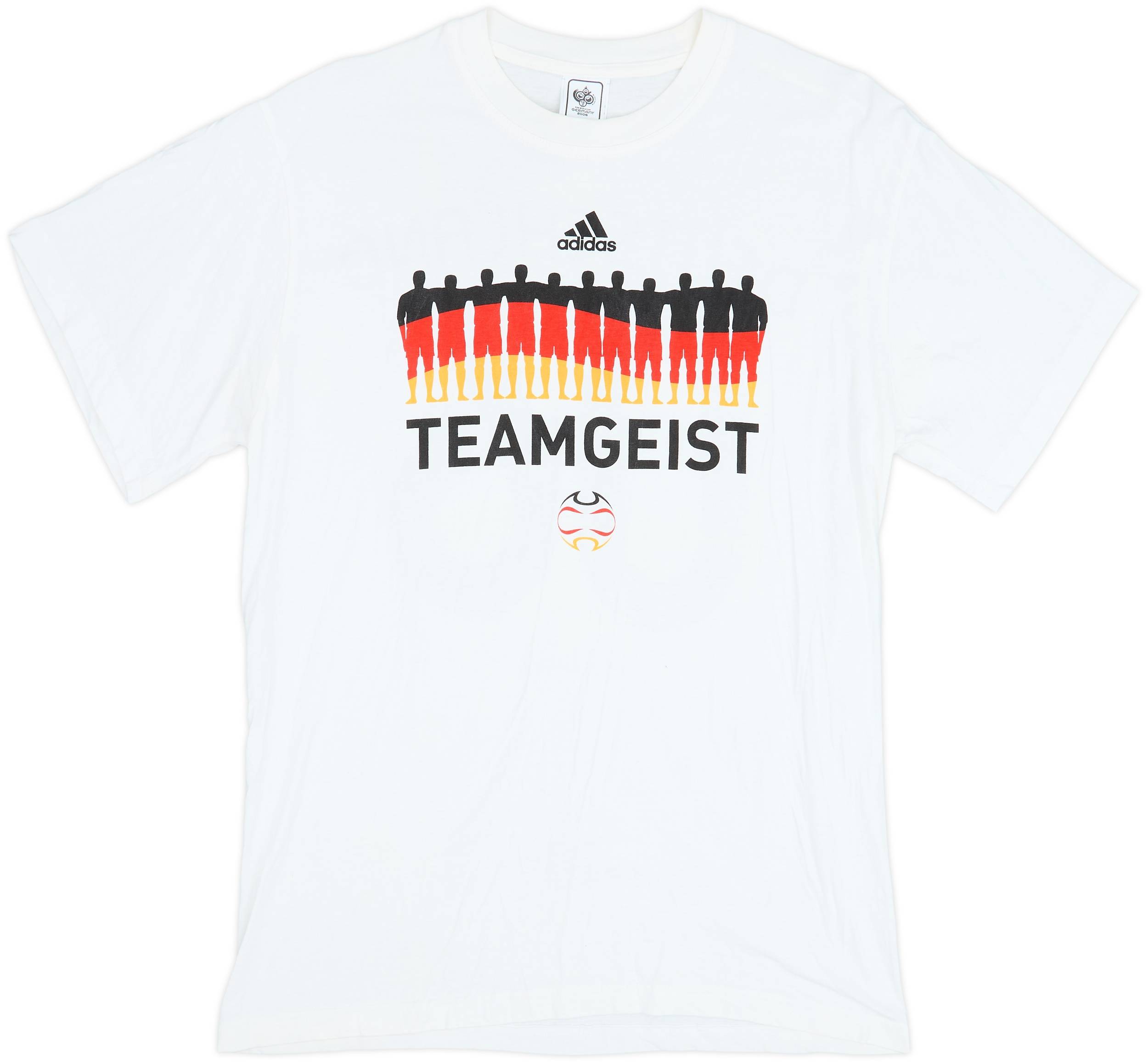 2006 Germany adidas 'Teamgeist' Graphic Tee Deutschland #06 - 8/10