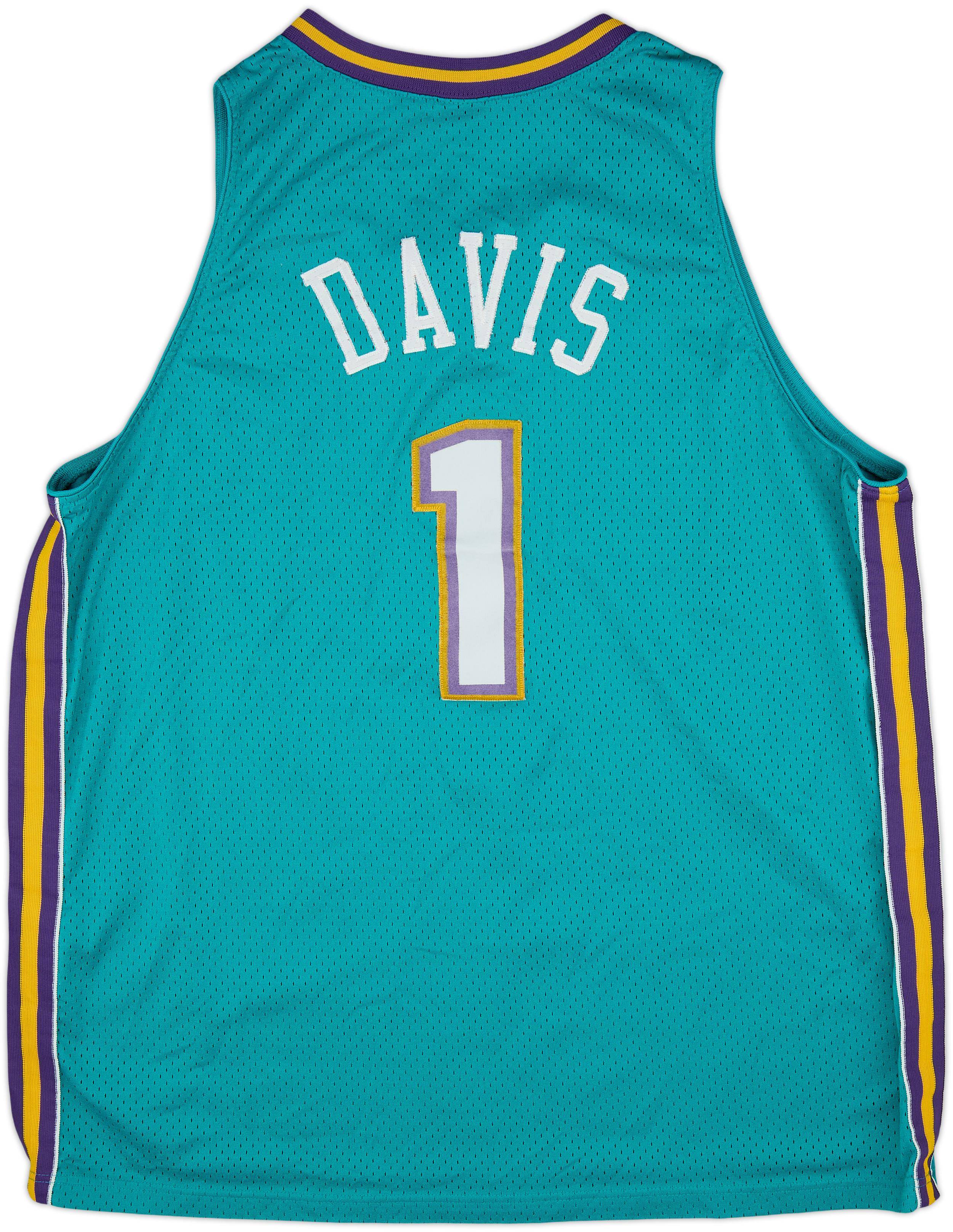 2002-04 New Orleans Hornets Davis #1 Nike Swingman Away Jersey - 5