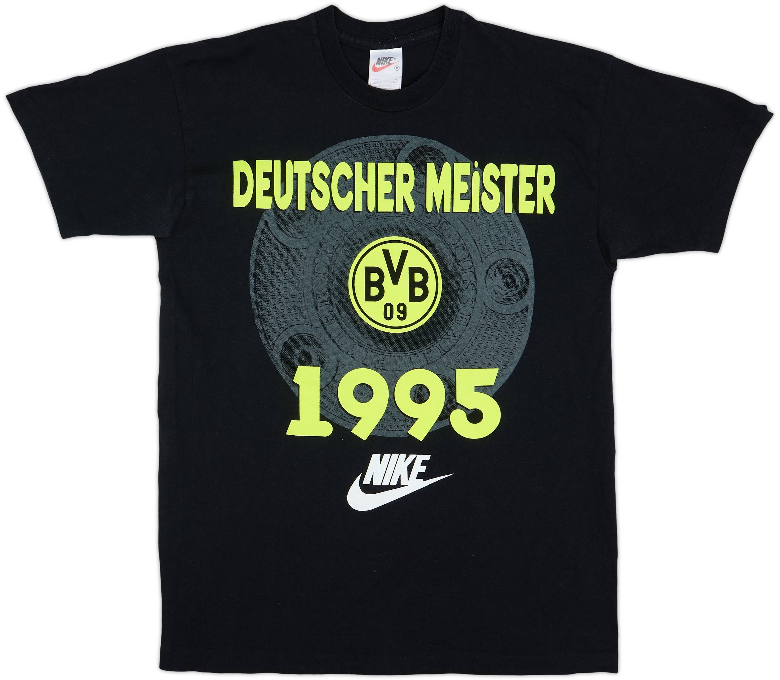 1995-96 Borussia Dortmund 'Deutscher Meister' Nike Cotton Tee - 8