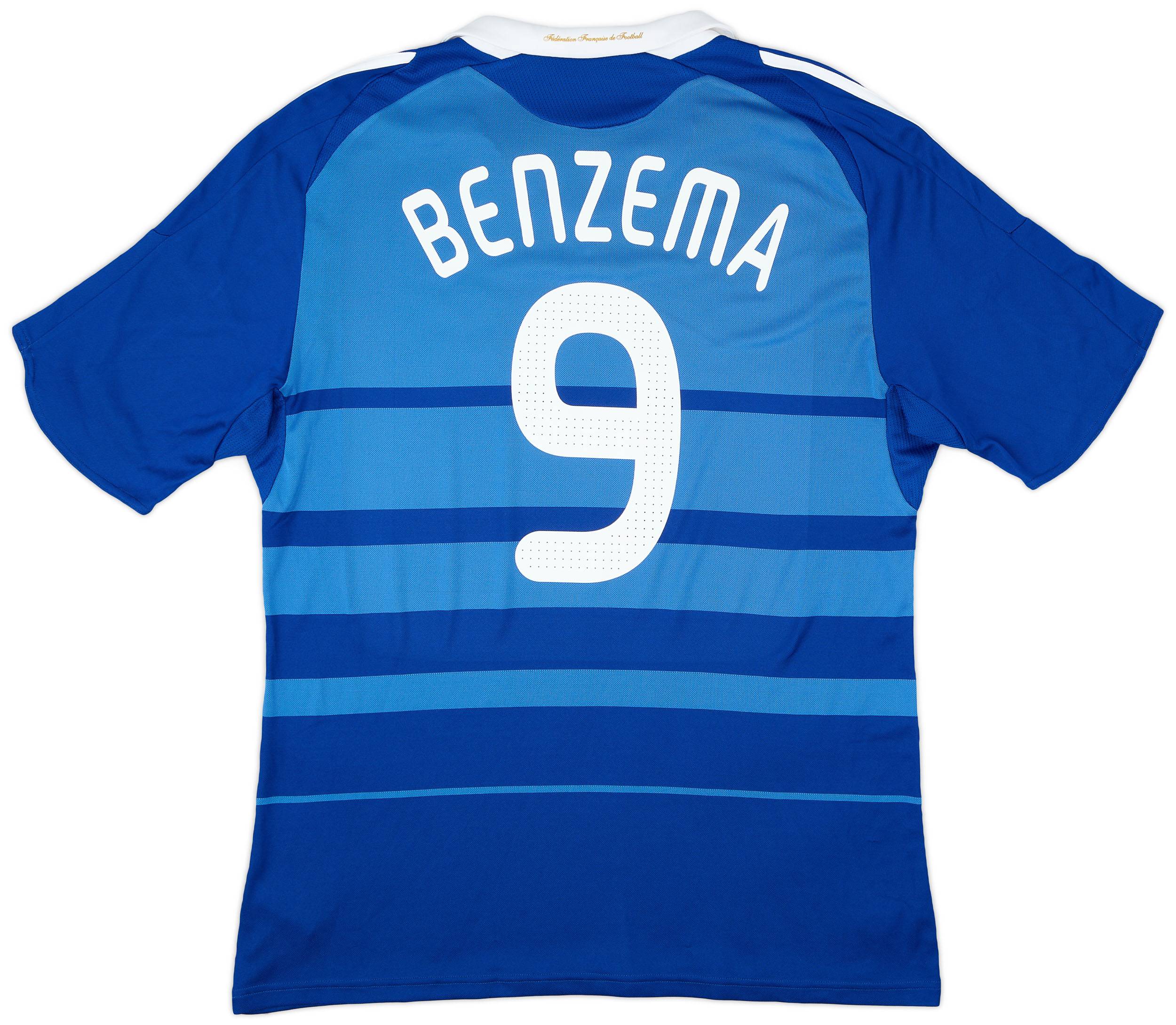 2008-09 France Home Shirt Benzema #9 - 8/10 - (XL)
