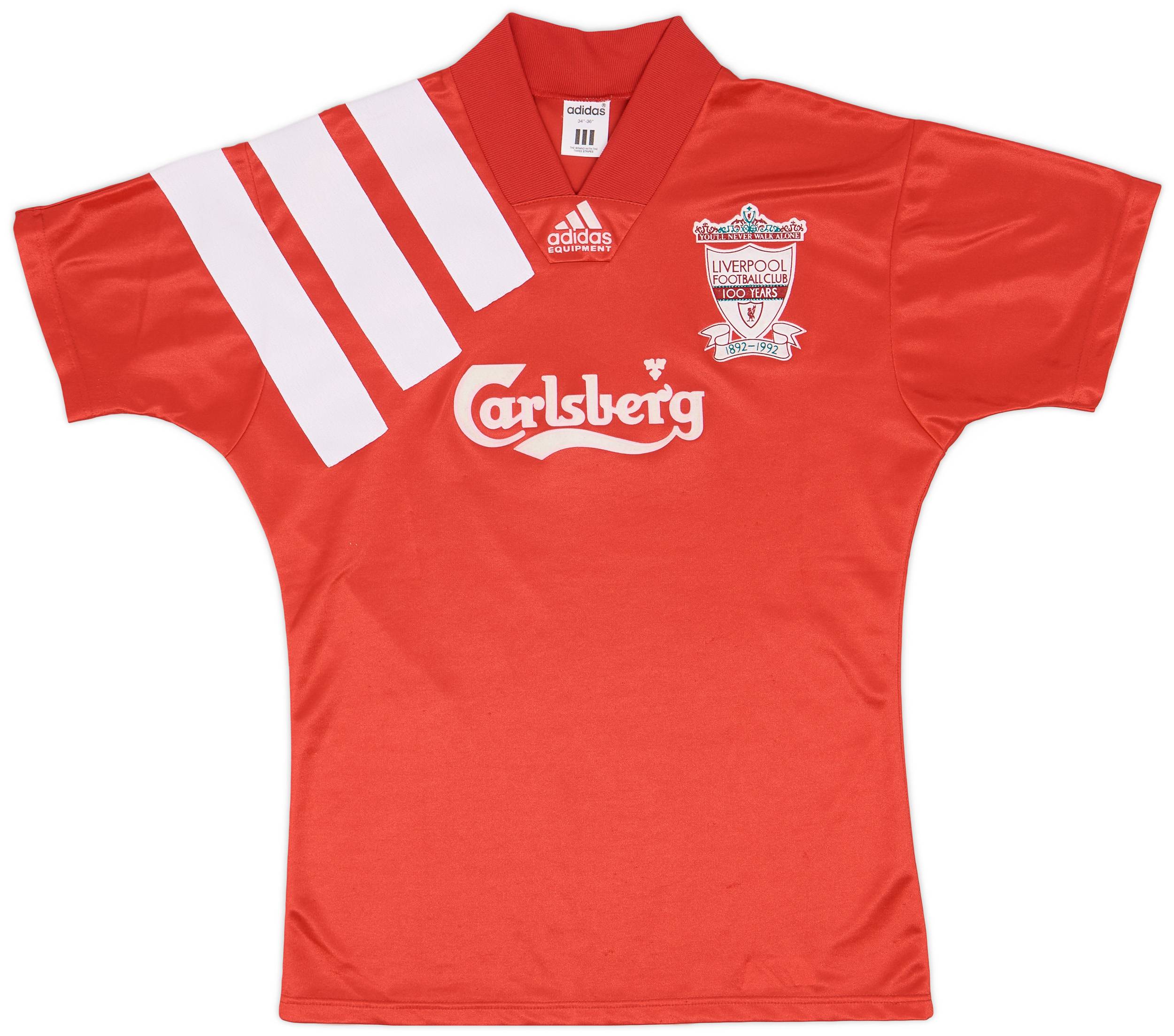 1992-93 Liverpool Centenary Home Shirt - 9/10 - (S)