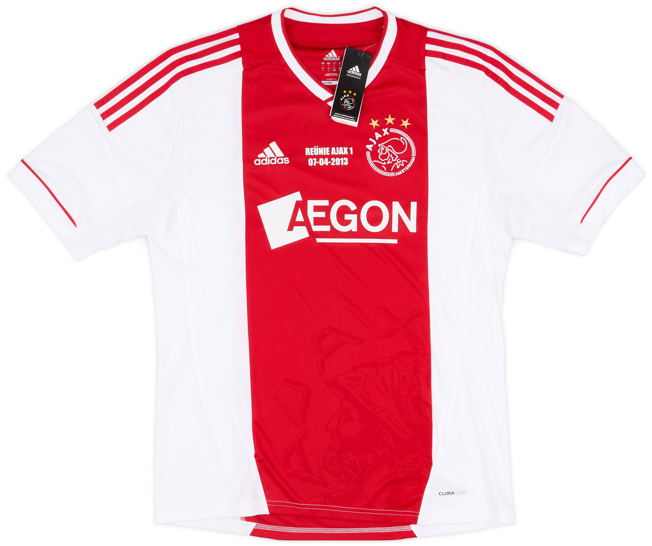 2013 Ajax Player Issue 'Reunie' Home Shirt Ooijer