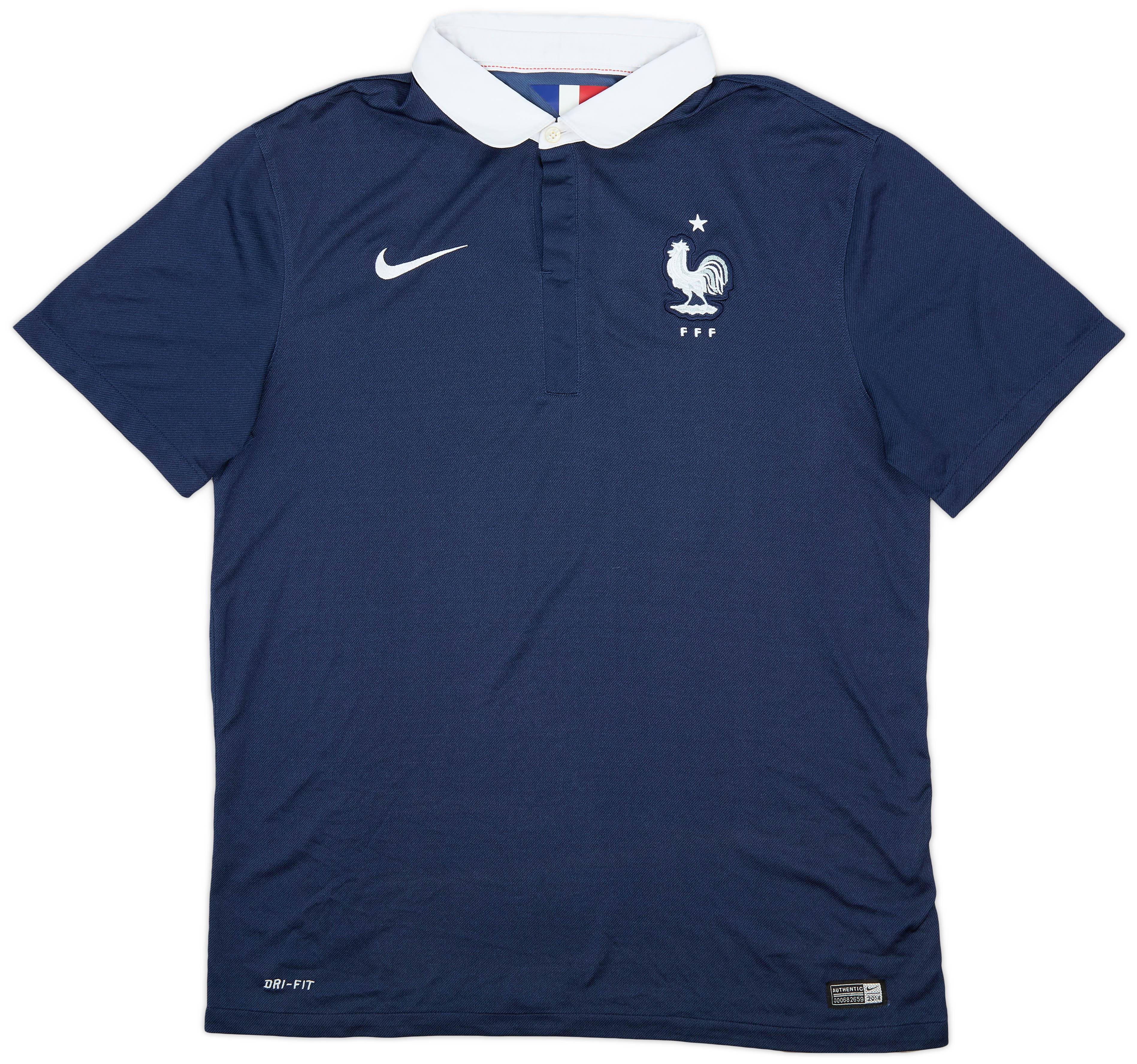 2014-15 France Home Shirt - 9/10 - (L)