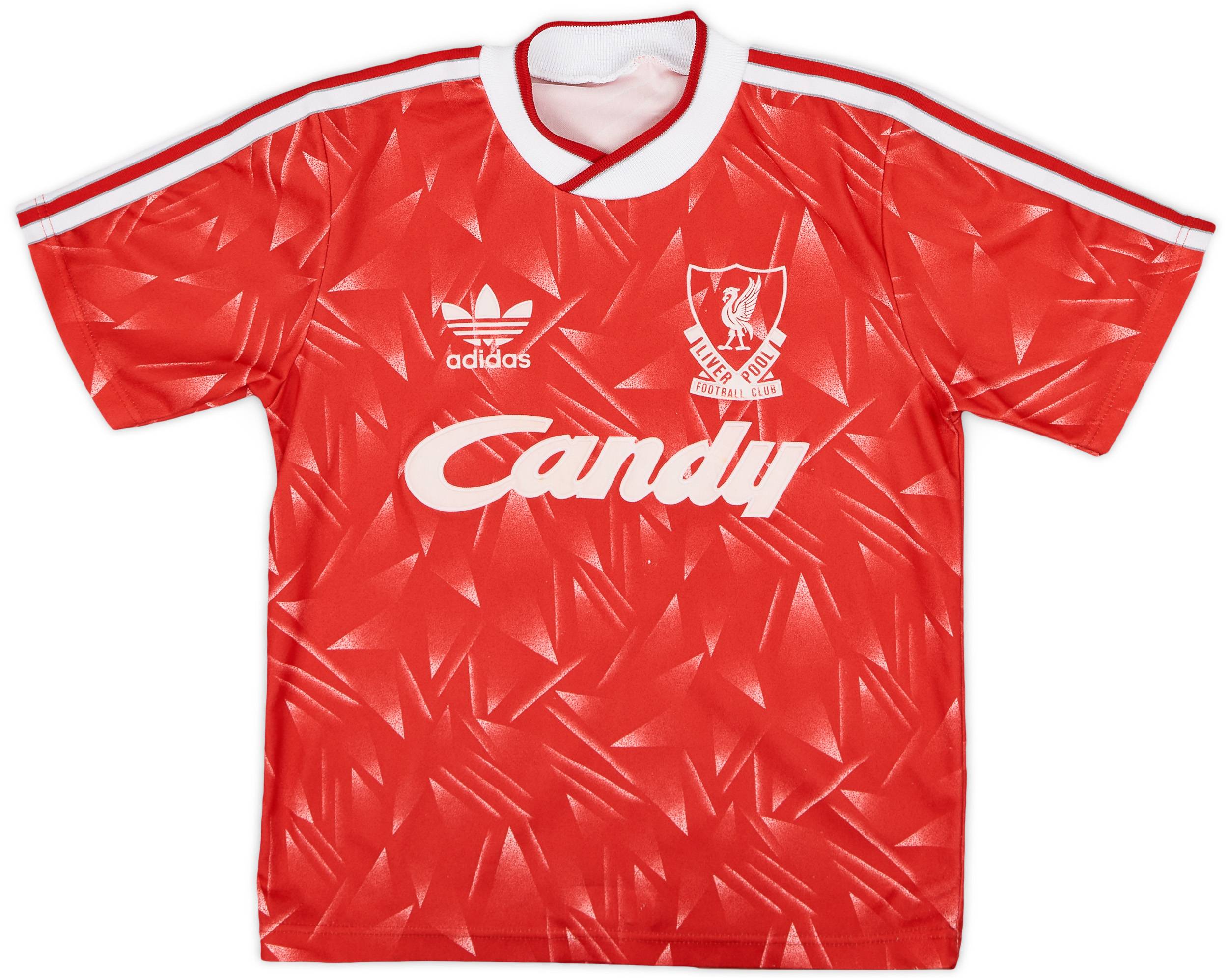 1989-91 Liverpool Home Shirt - 6/10 - (S.Boys)