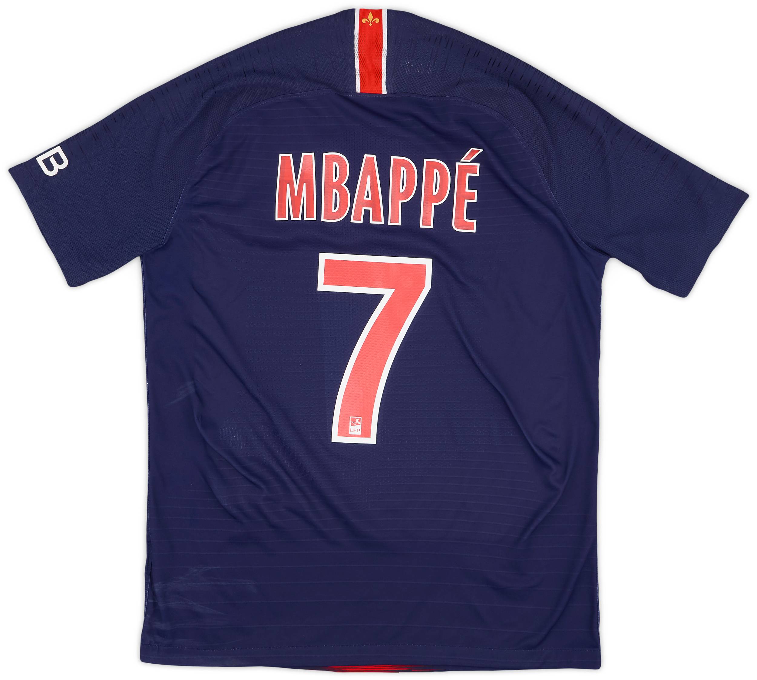 2018-19 Paris Saint-Germain Authentic Home Shirt Mbappe #7 - 7/10 - (M)