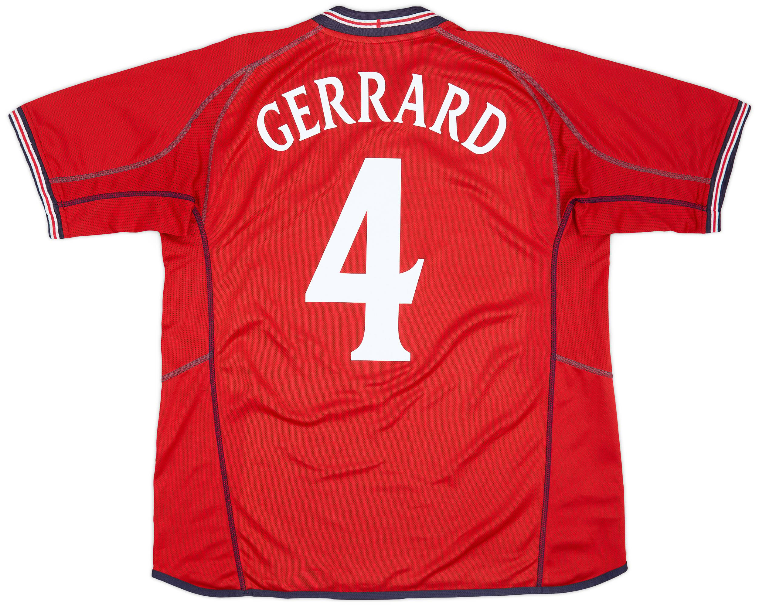 2002-04 England Away Shirt Gerrard #4 - 7/10 - (L)