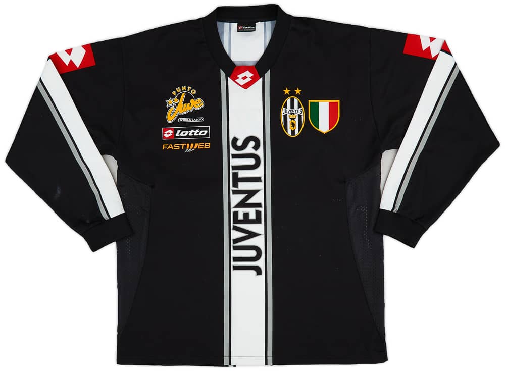 2002 03 Juventus Lotto Scuola Calcio L S Training Shirt 9 10 L