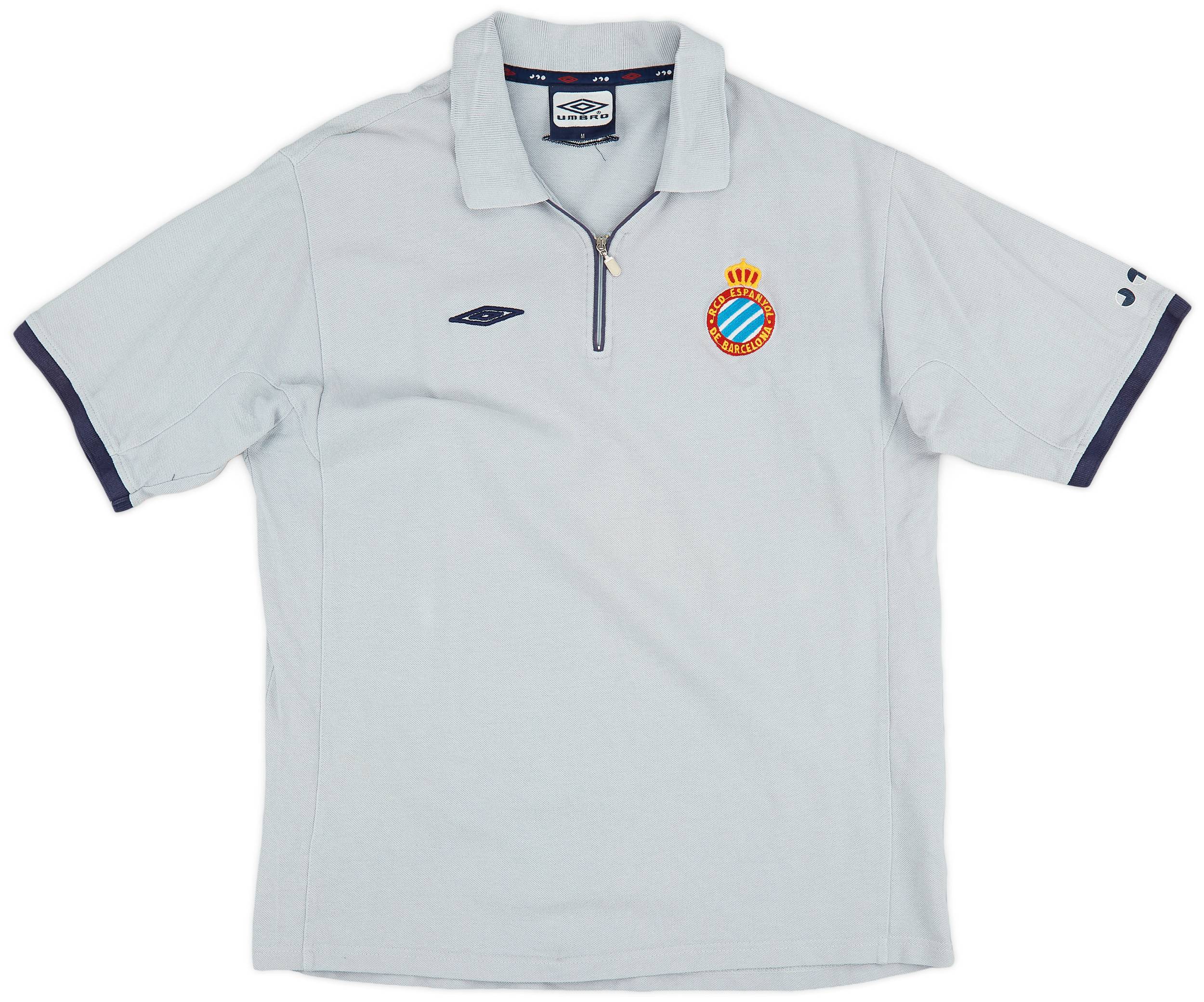 2004-05 Espanyol Umbro 1/4 Zip Polo Shirt - 9/10 - (M)