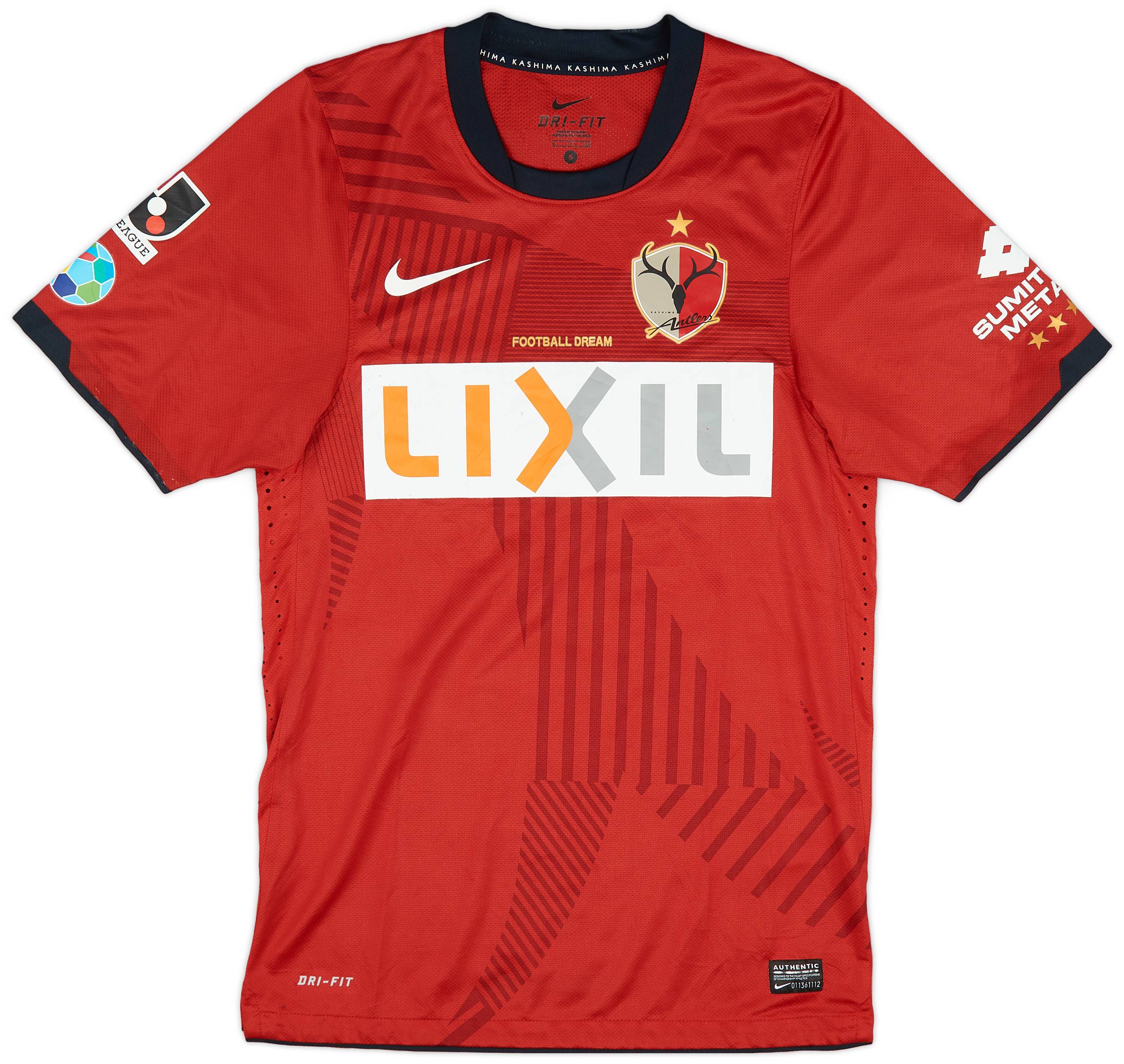 2011 Kashima Antlers Authentic Home Shirt - 7/10 - (S)