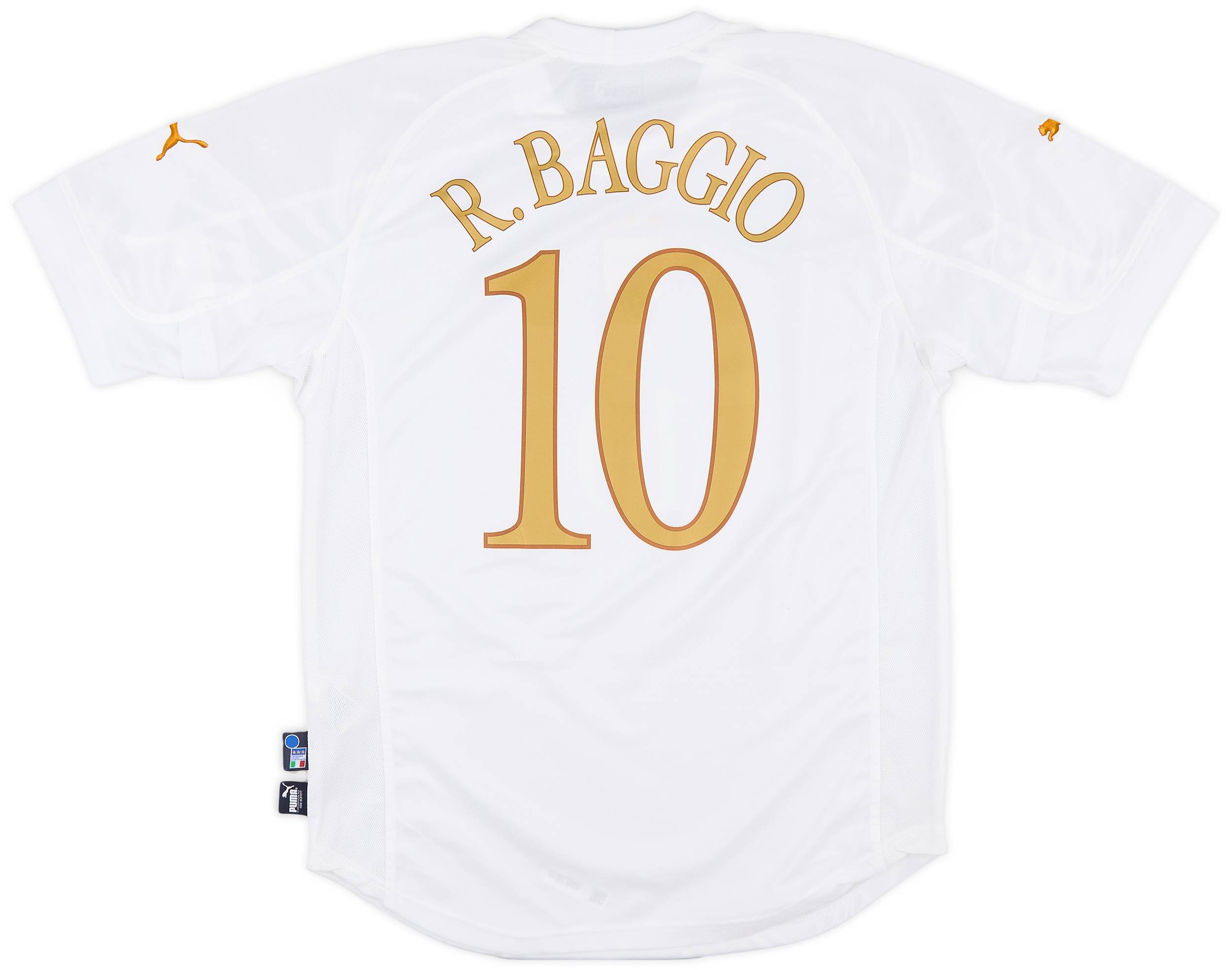 2004-06 Italy Away Shirt Baggio #10 - 8/10 - (L)