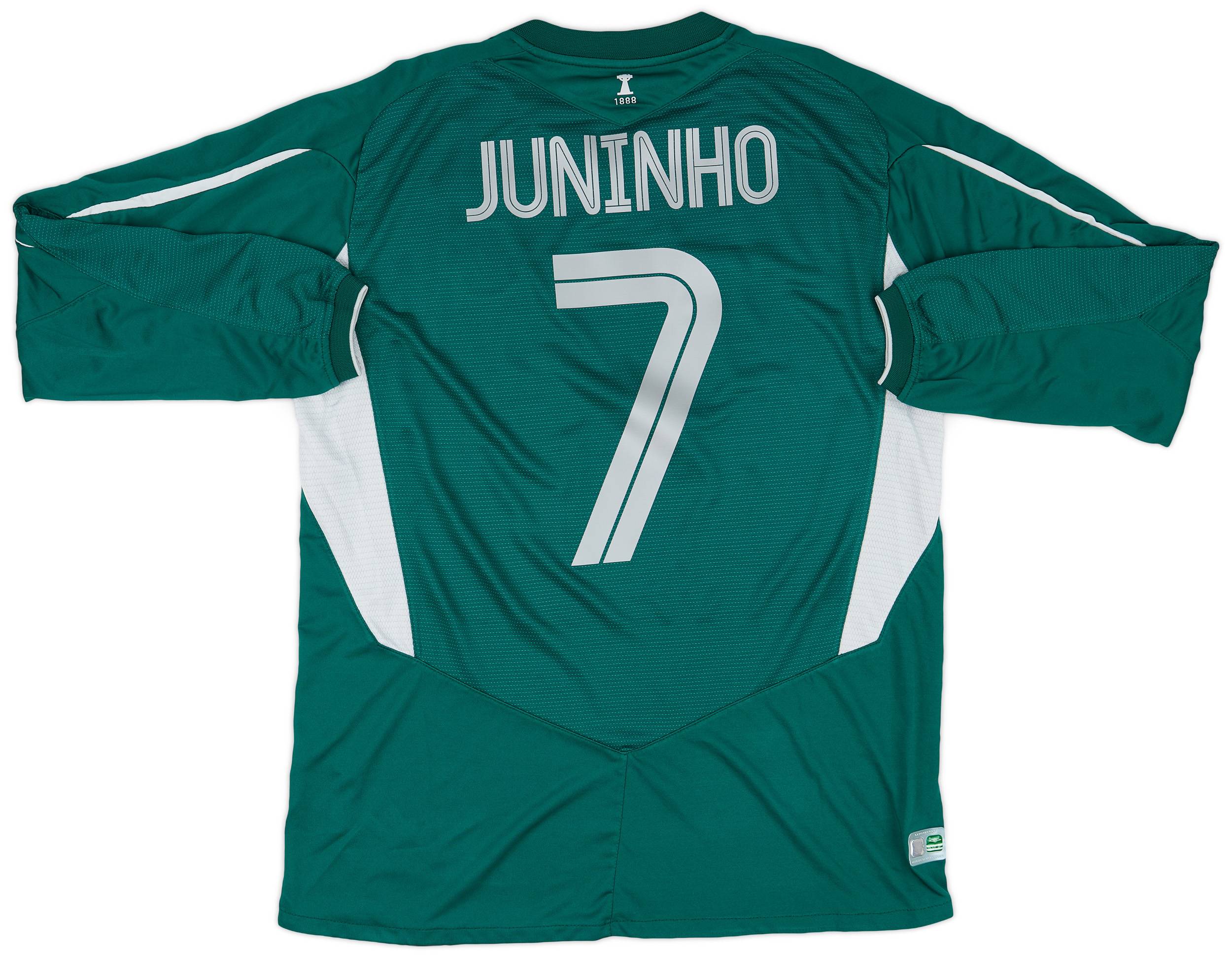 2004-05 Celtic Away L/S Shirt Juninho #7 - 8/10 - (L)