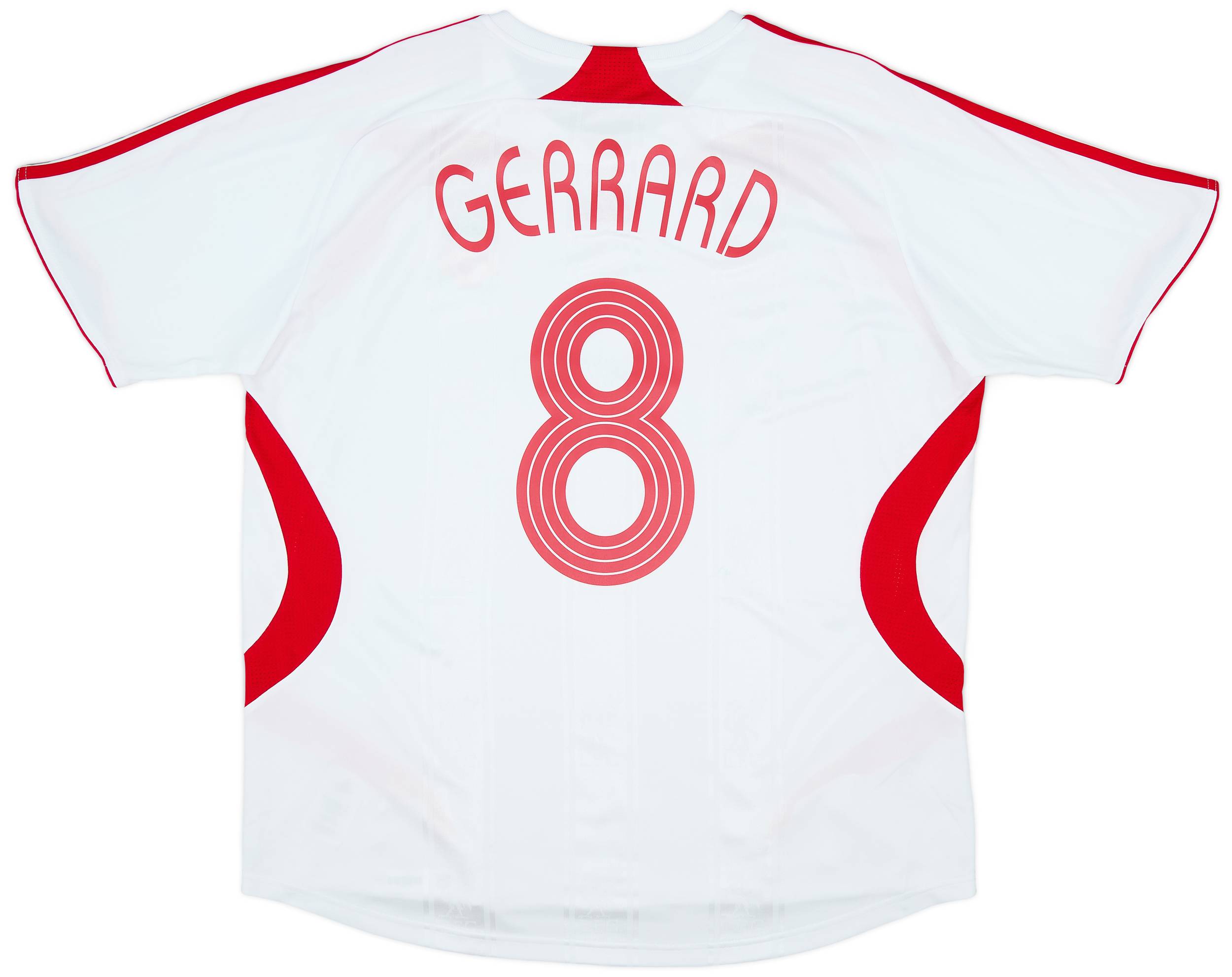 2007-08 Liverpool Away Shirt Gerrard #8 - 8/10 - (XXL)