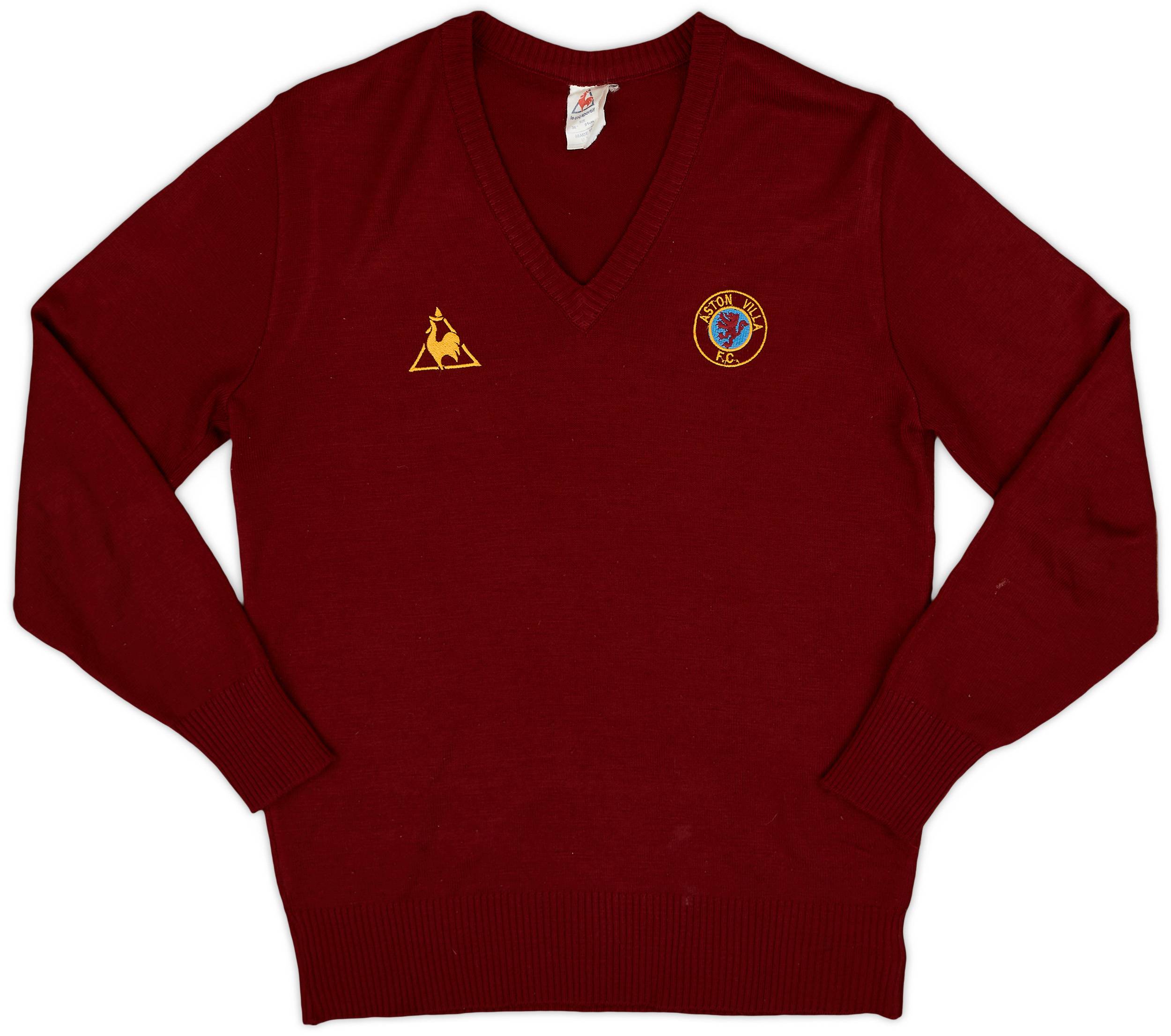 1983-85 Aston Villa Le Coq Sportif Knitted Jumper - 8/10 - (S)