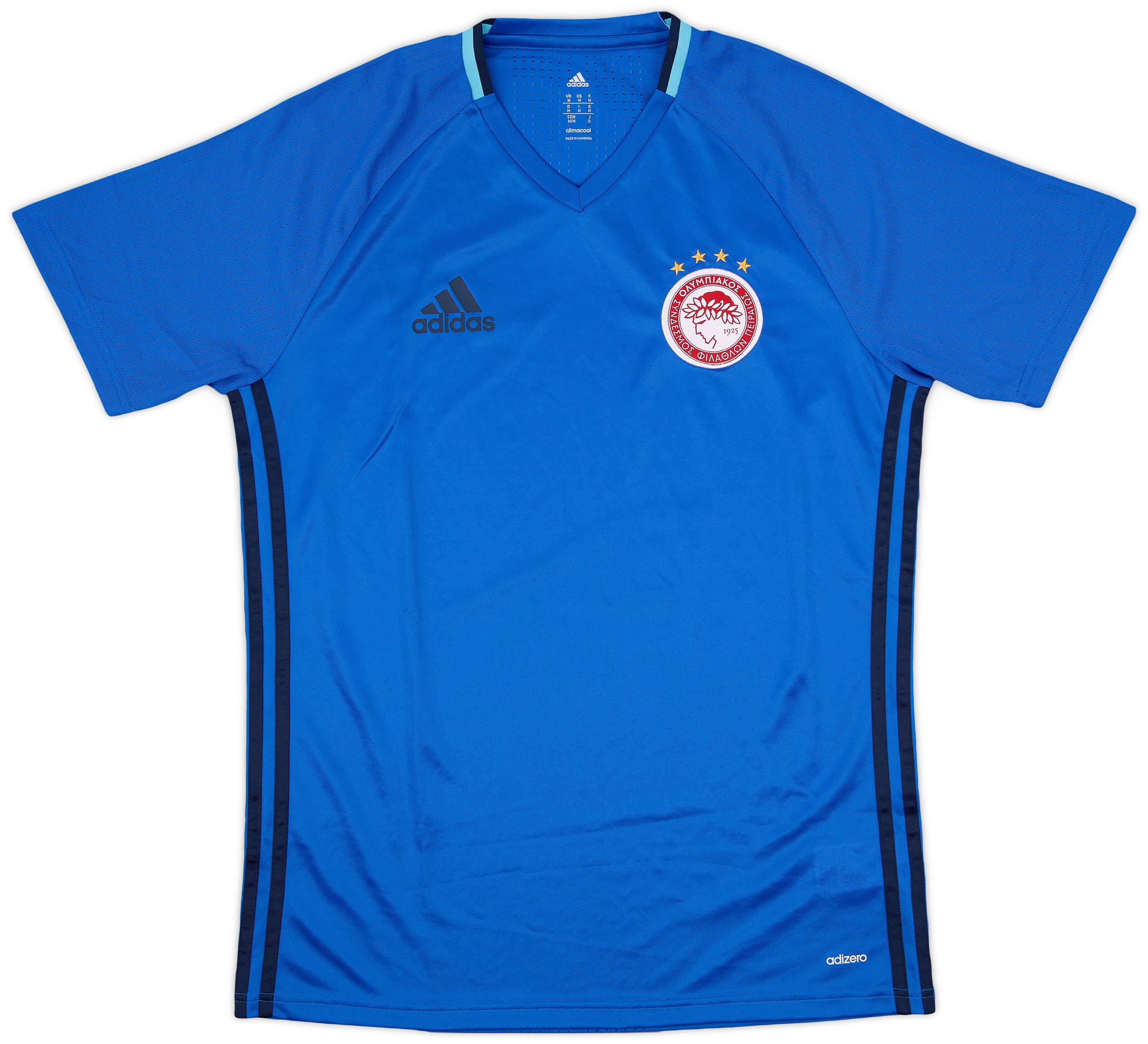 2016-17 Olympiacos adizero Training Shirt - 9/10 - (M)