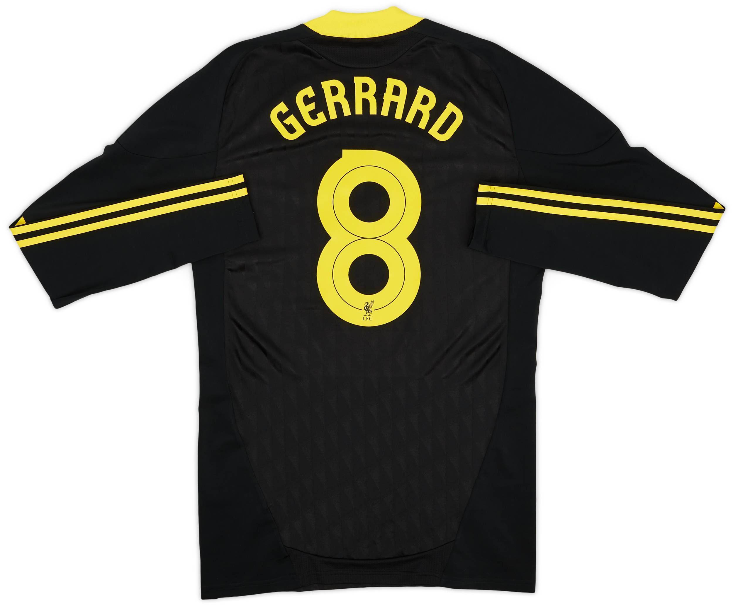 2010-11 Liverpool Player Issue TechFit Third L/S Shirt Gerrard #8 - 10/10 - (XL)