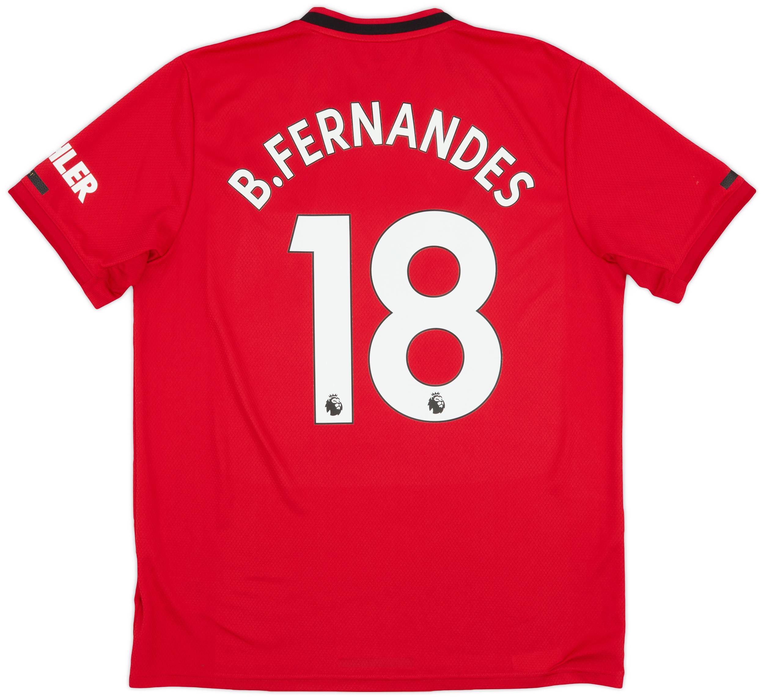 2019-20 Manchester United Home Shirt B.Fernandes #18 - 6/10 - (L)