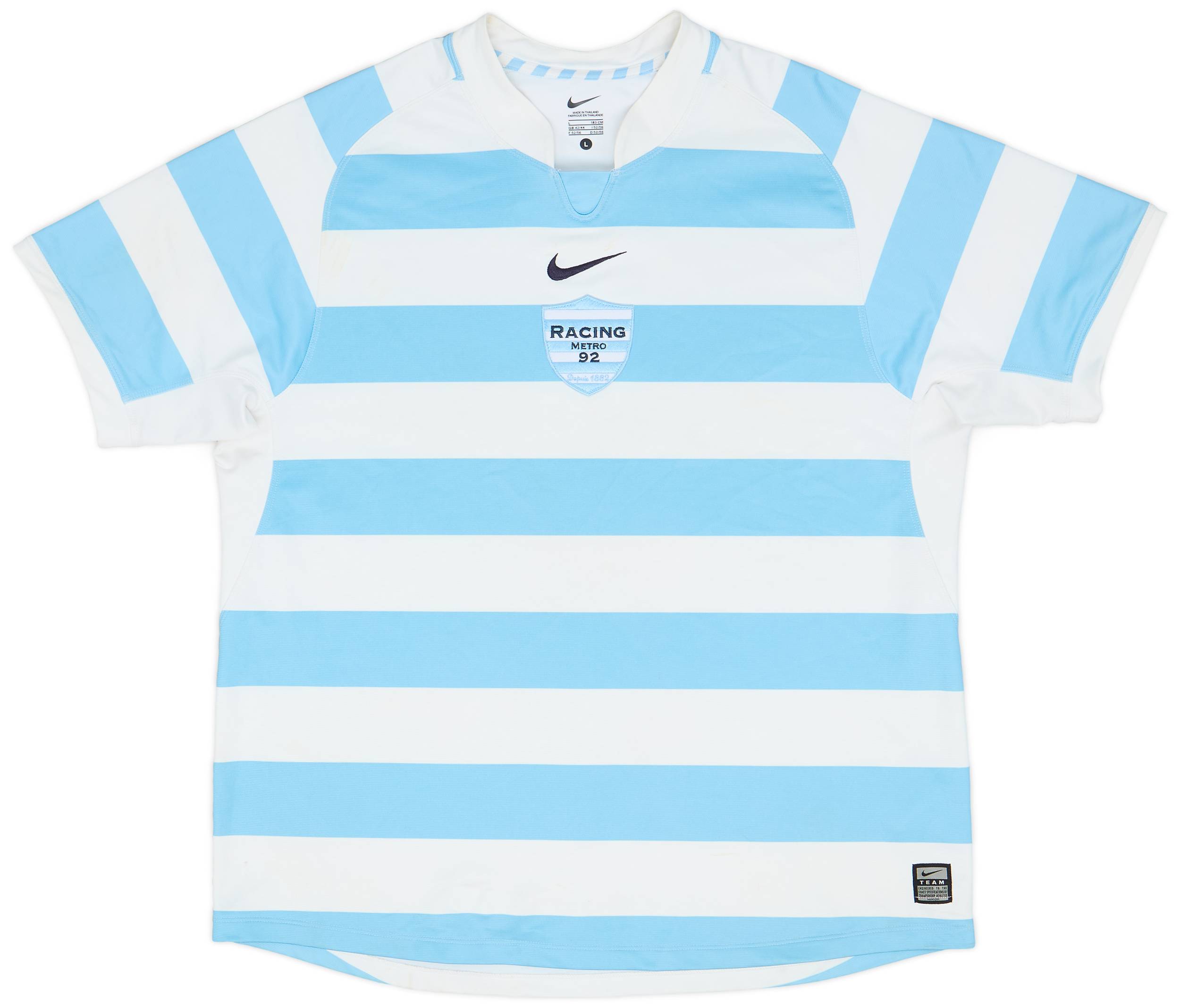 2009-10 Racing Metro 92 Rugby Home Shirt - 8/10 - (L)