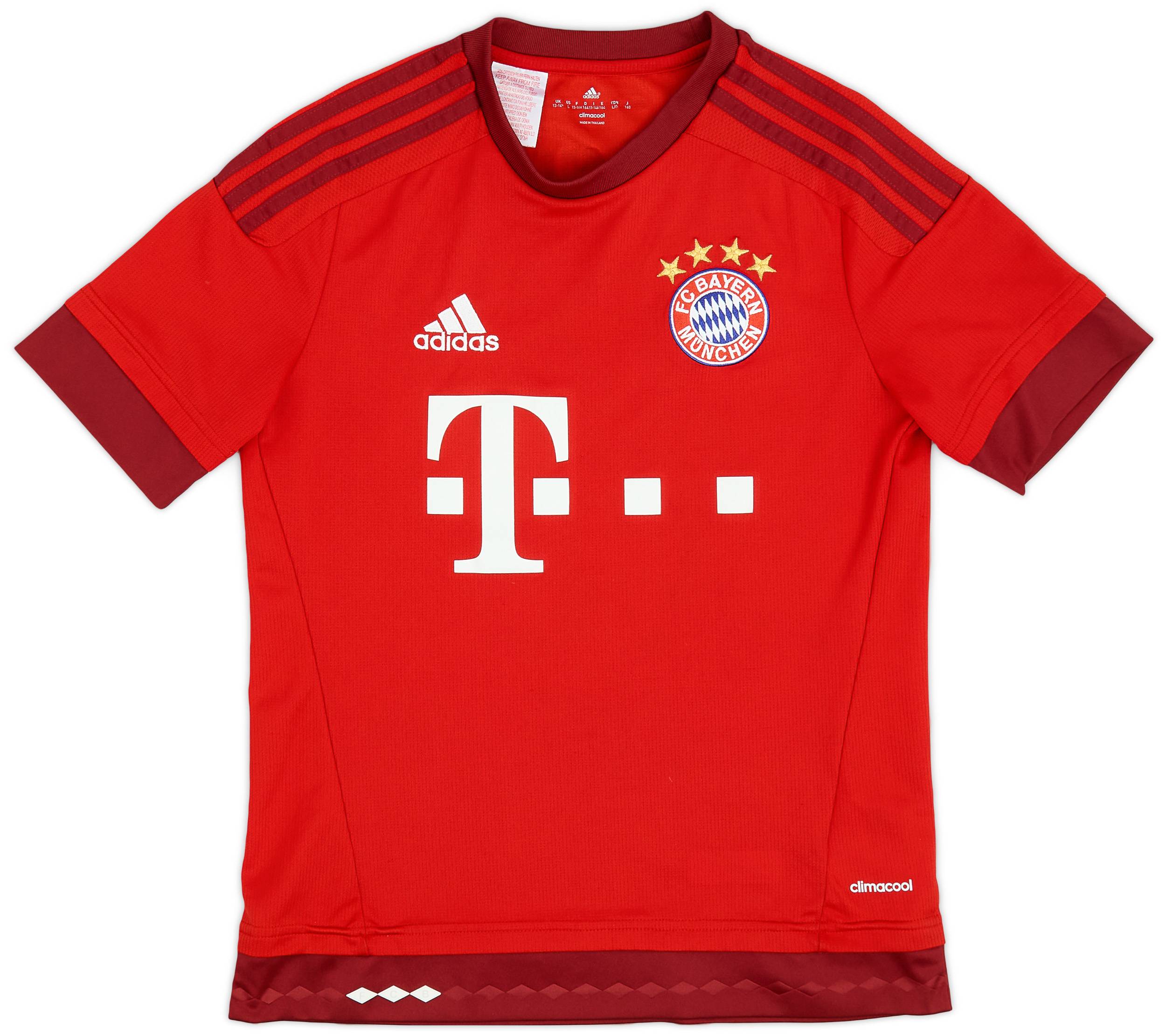 2015 16 Bayern Munich Home Shirt 8 10 L.Boys