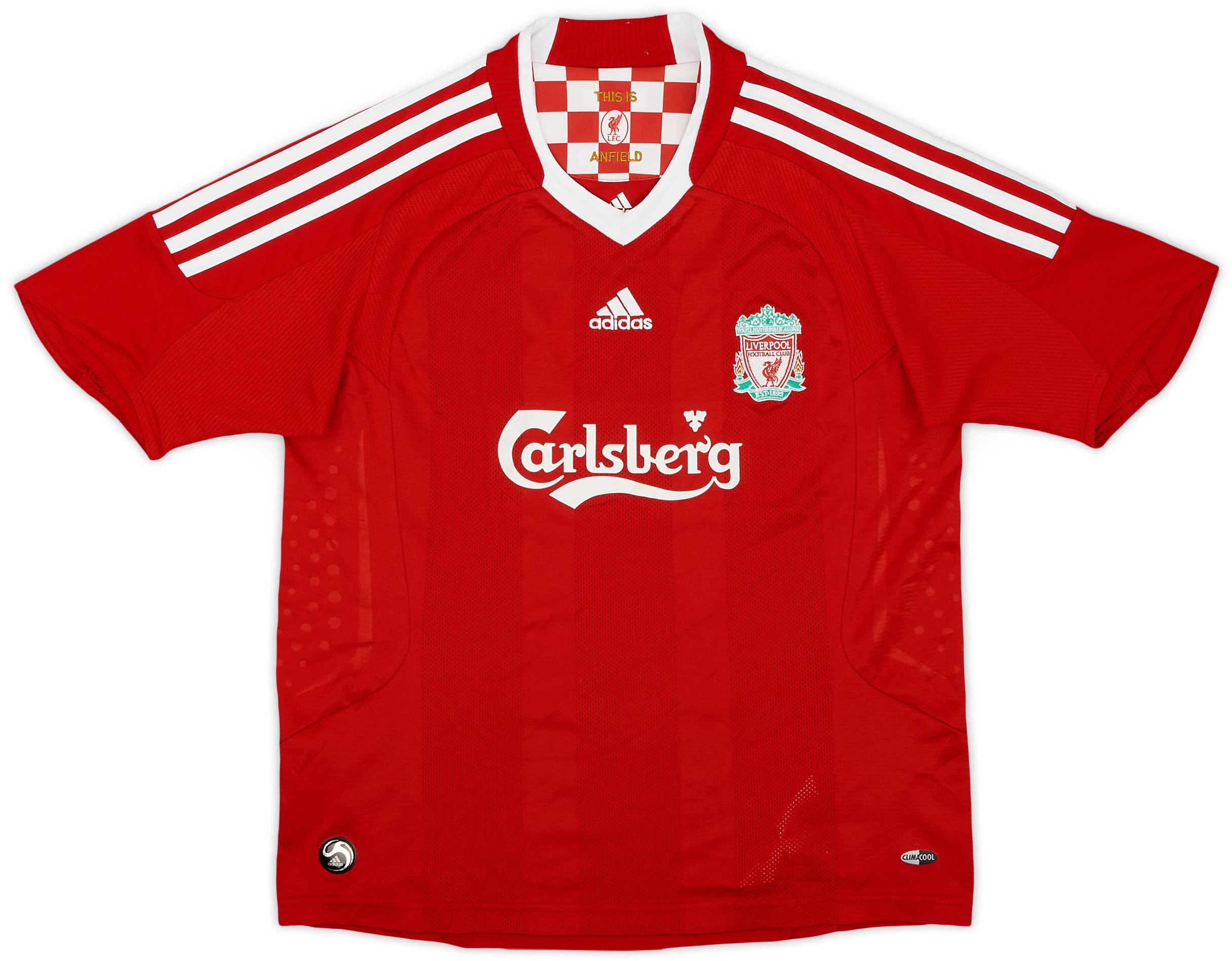 2008-10 Liverpool Home Shirt - 9/10 - (M.Boys)