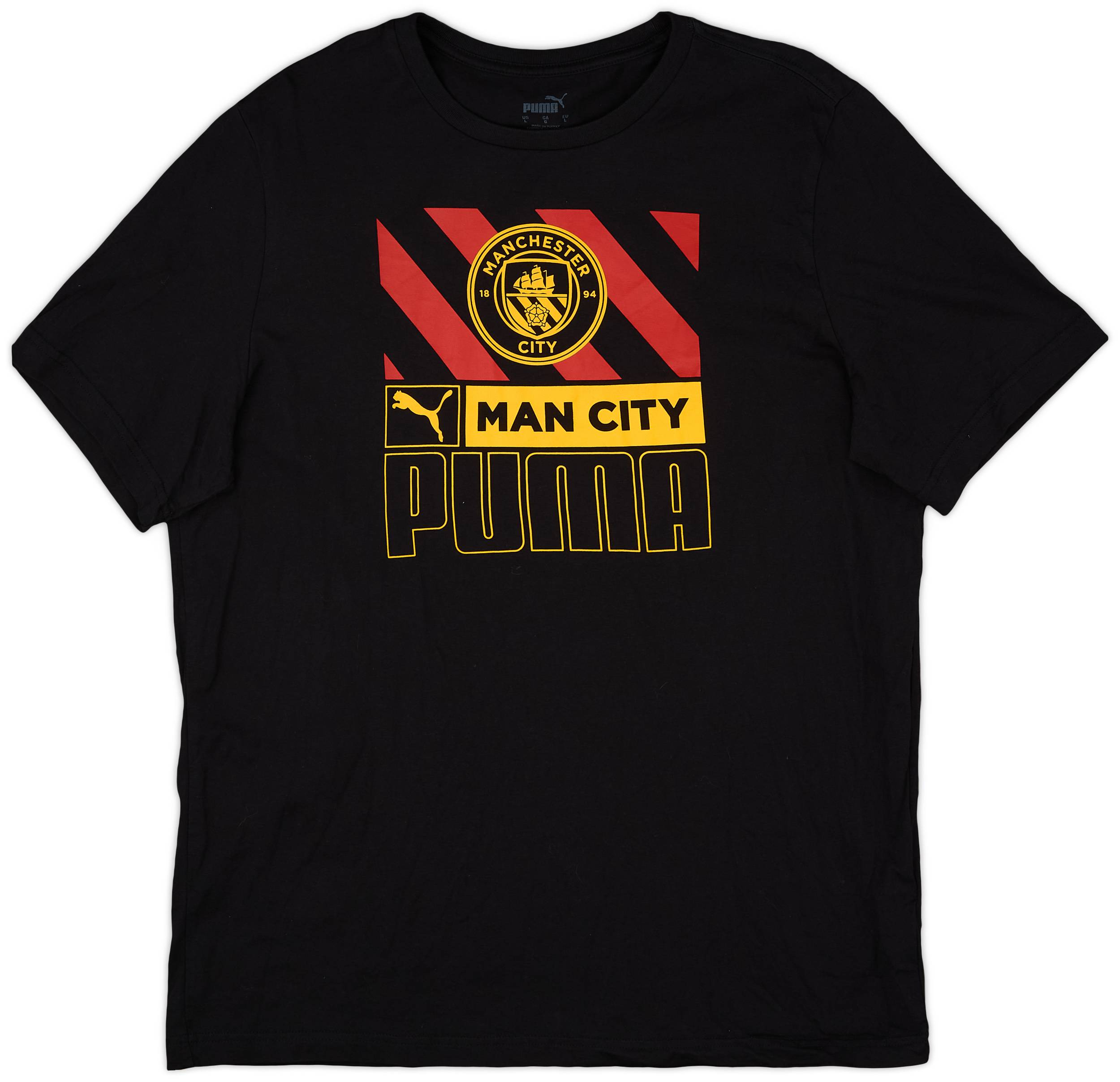 2022-23 Manchester City Puma Cotton Tee - 9/10 - (L)
