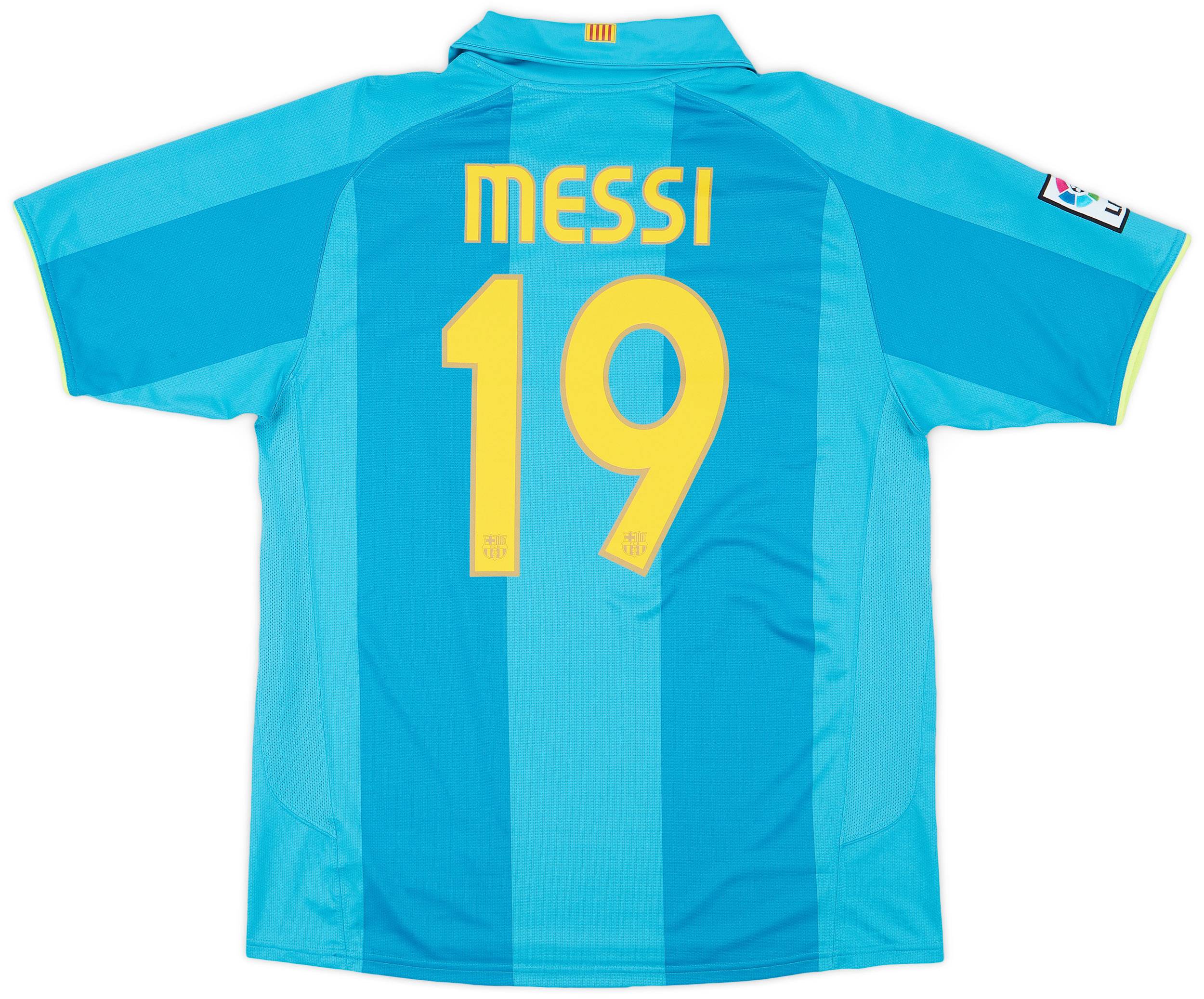 2007-09 Barcelona Away Shirt Messi #19 - 8/10 - (L)