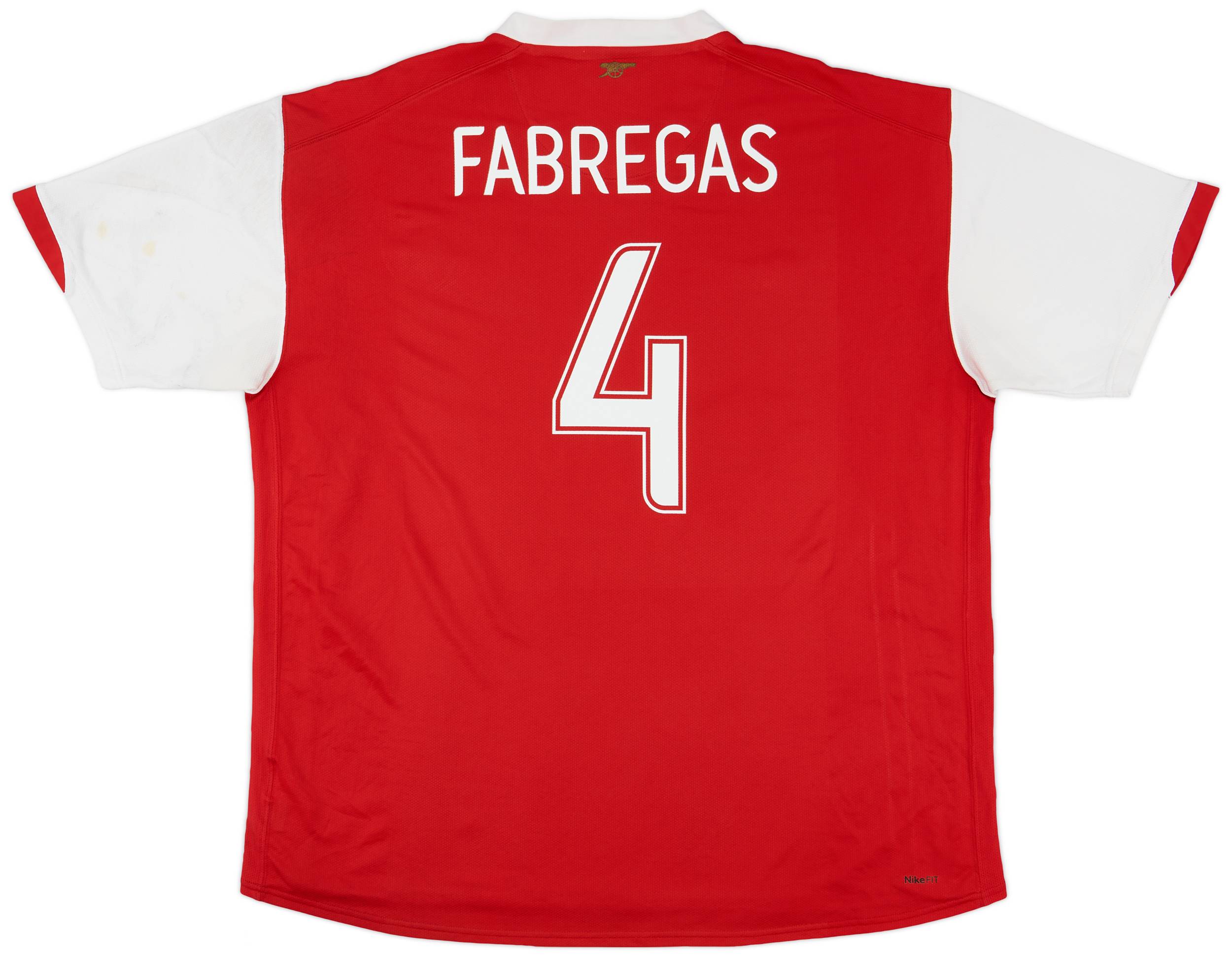 2006-08 Arsenal Home Shirt Fabregas #4 - 6/10 - (3XL)