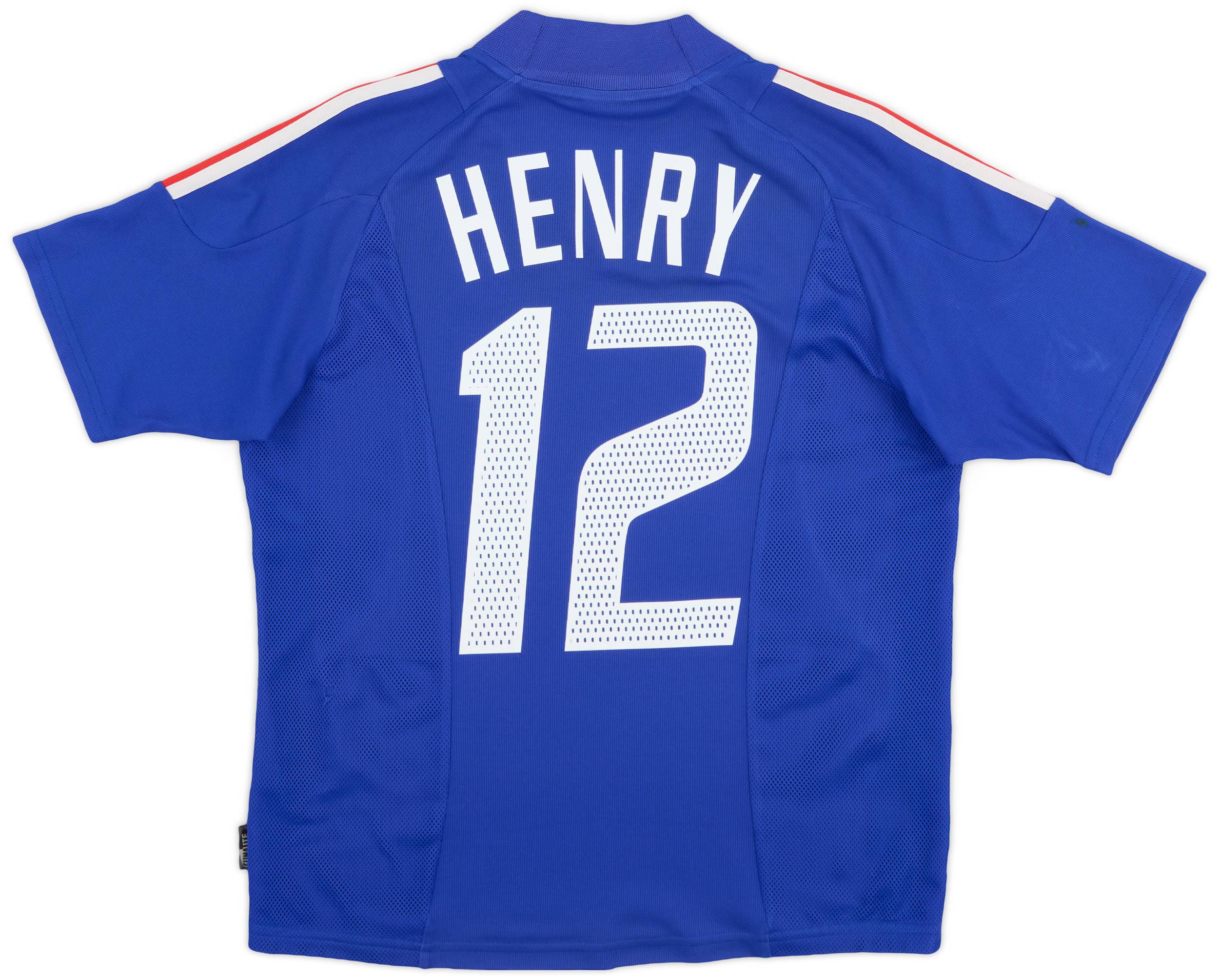 2002-04 France Home Shirt Henry #12 - 7/10 - (M)