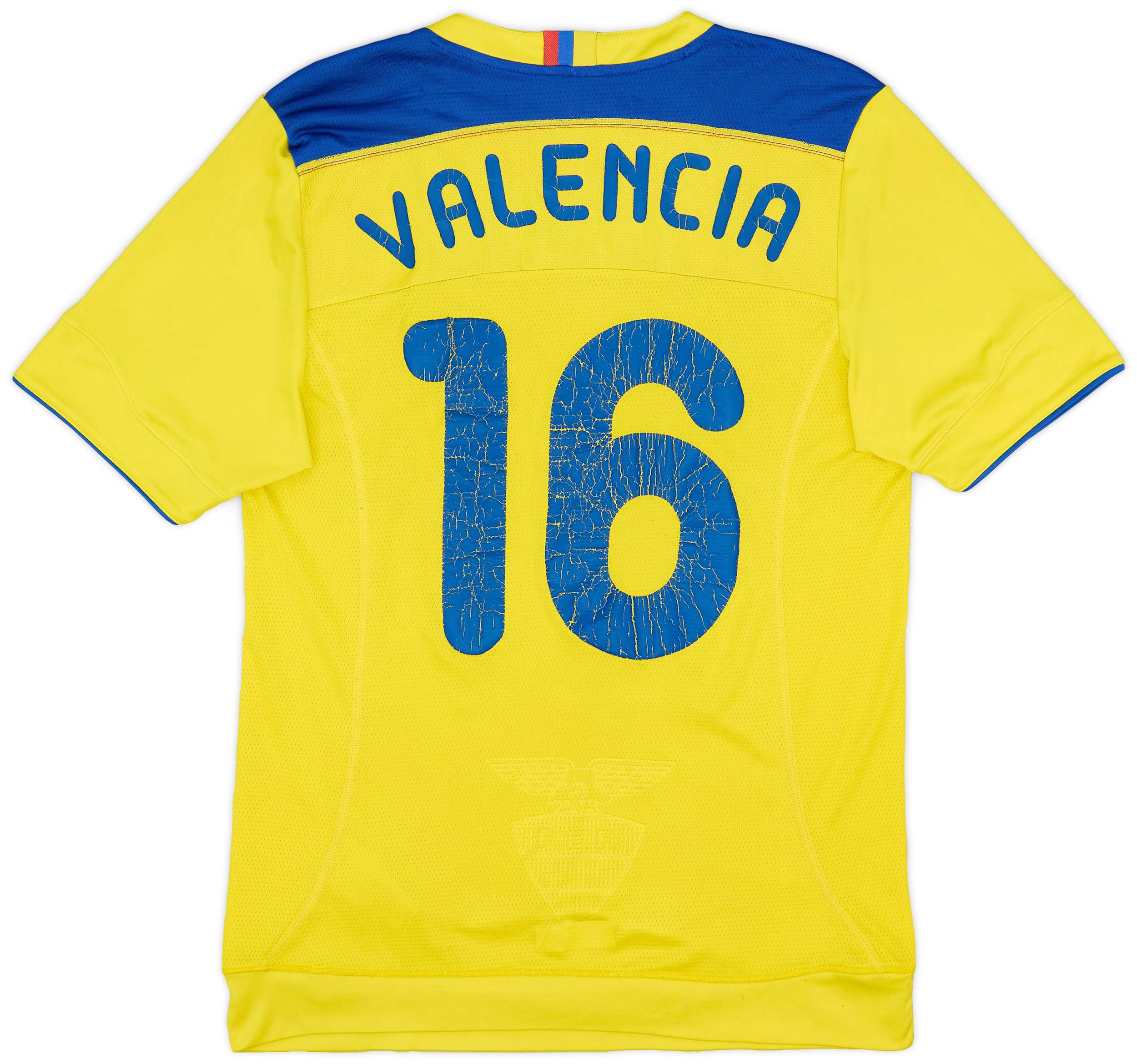 2011-12 Ecuador Home Shirt Valencia #16 - 5/10 - (M)