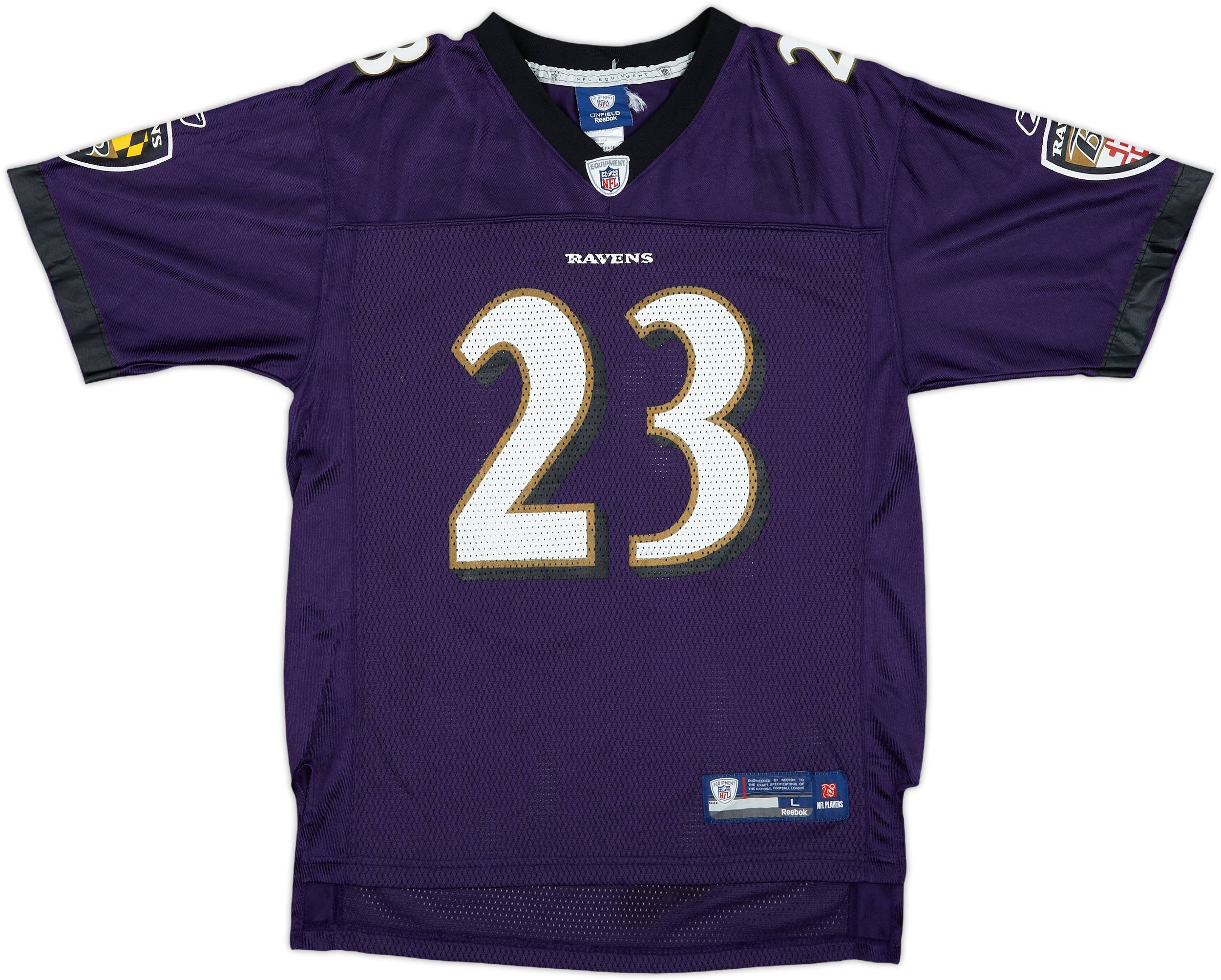 2008-10 Baltimore Ravens McGahee #23 Reebok On Field Home Jersey - 7/10 - (L.Boys)